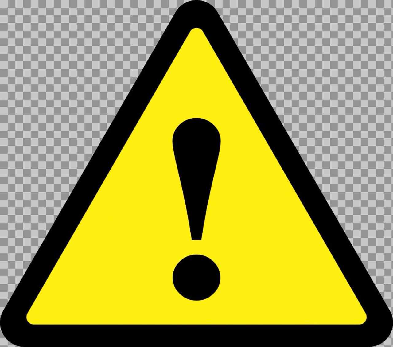 Warning Sign PNG | Exclamation Mark Hazard Symbol