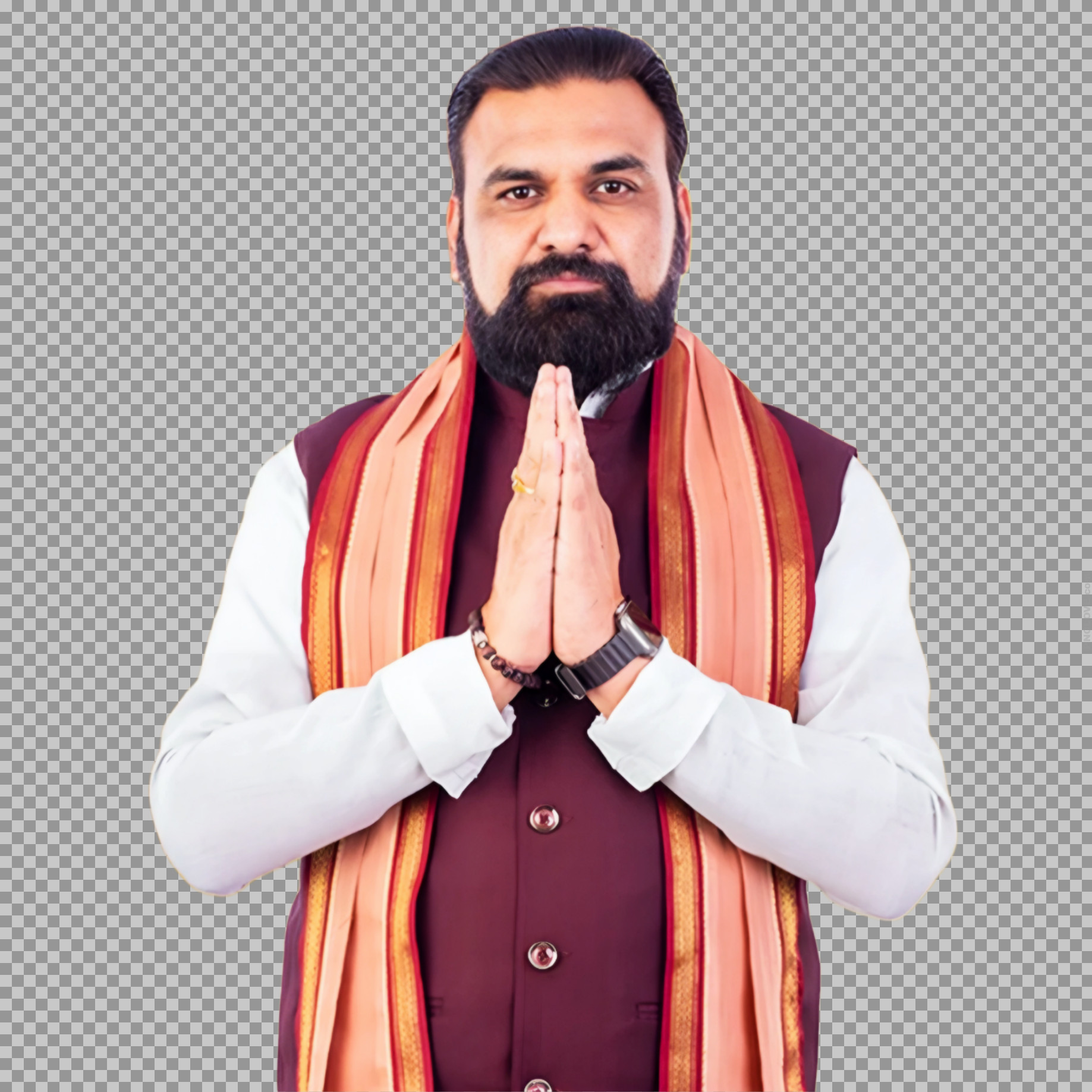 Samrat Choudhary Namaste PNG | Bihar Deputy CM Greeting Photo