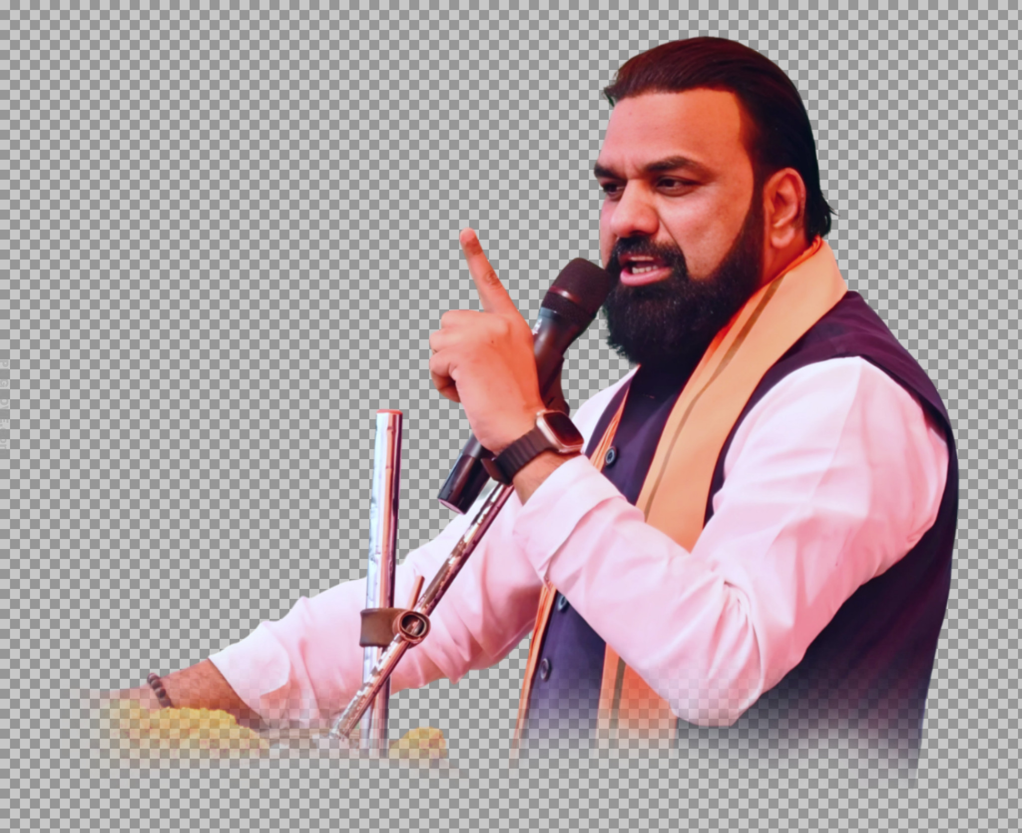 Samrat Choudhary Speech PNG | BJP Leader Public Address Photo