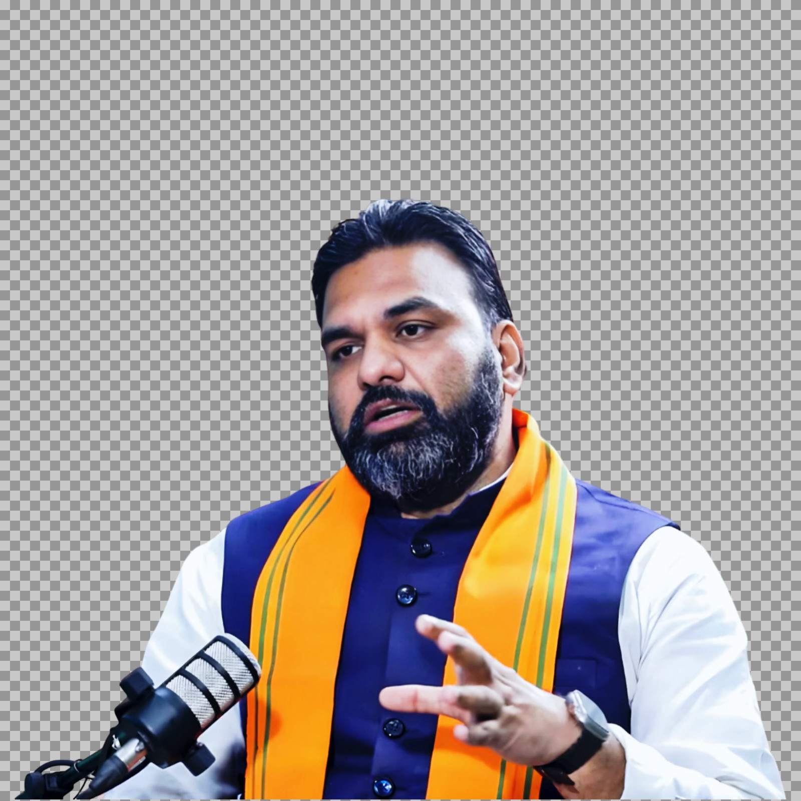 Samrat Choudhary Interview PNG | BJP Leader Press Conference Photo
