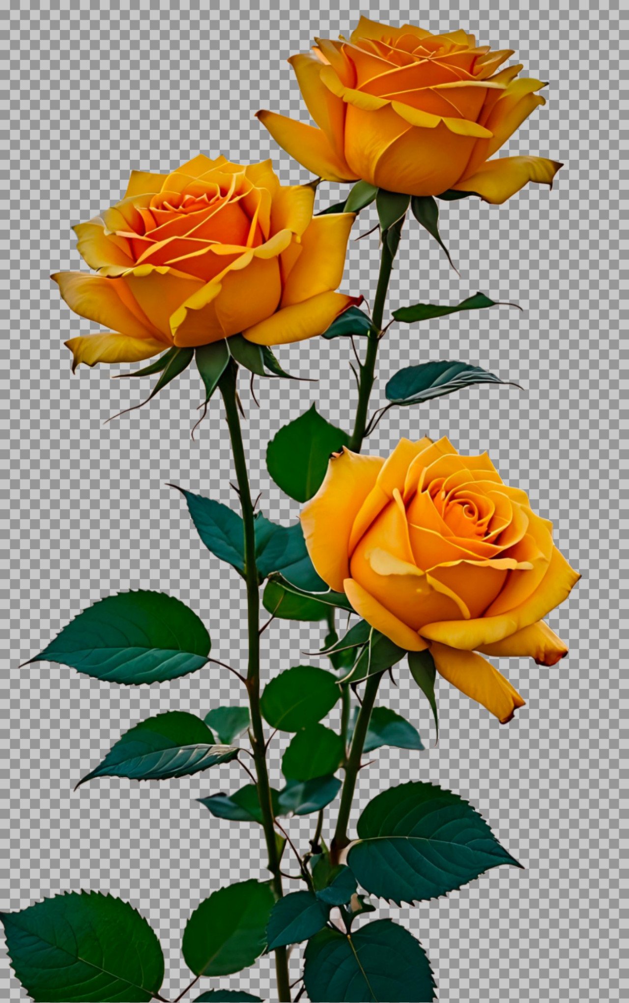 Golden Rose HD PNG...
