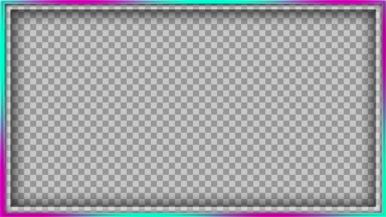Free Neon Gradient PNG Frame | Download for Photos & Thumbnails
