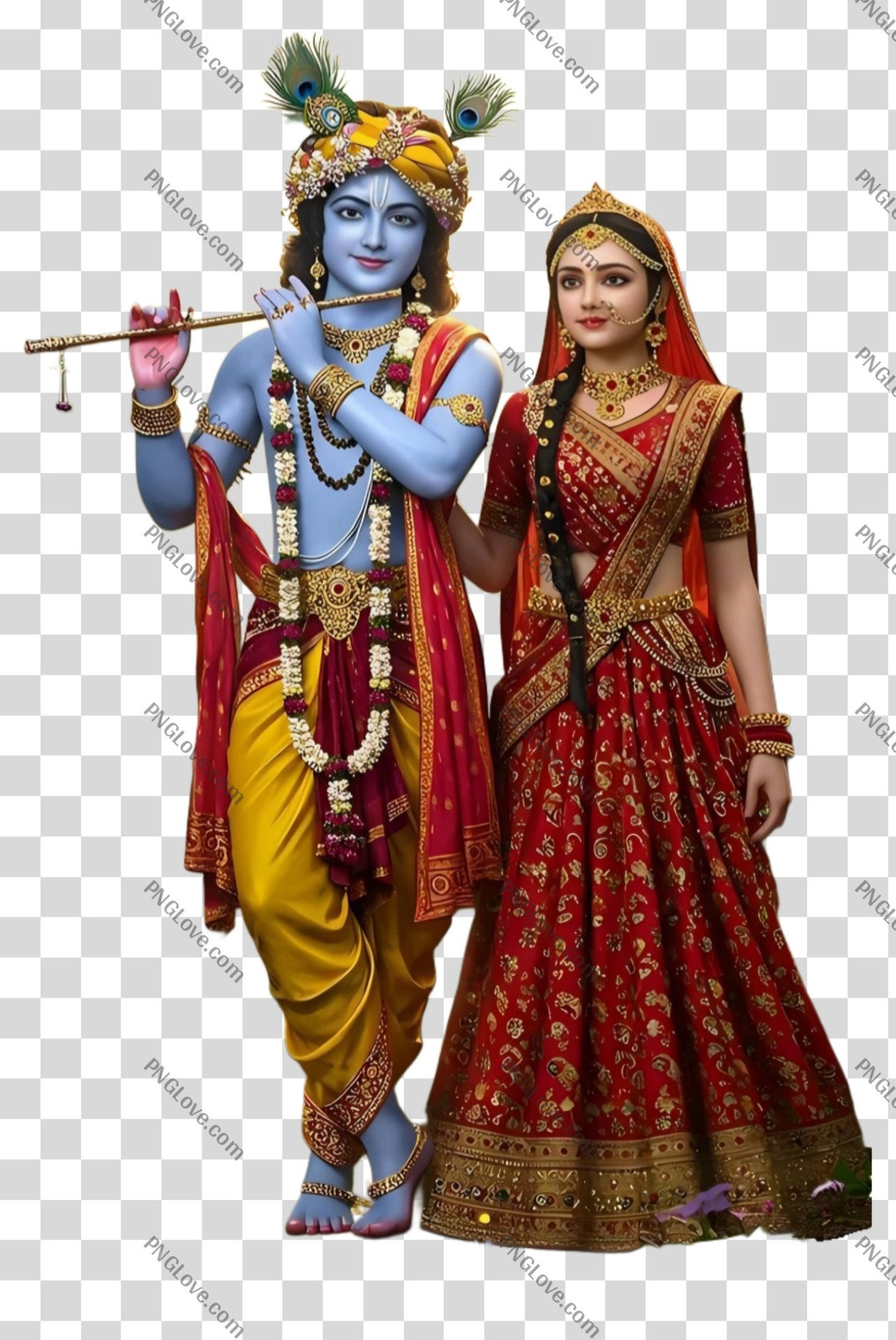 Radha Krishna PNG transparent image download