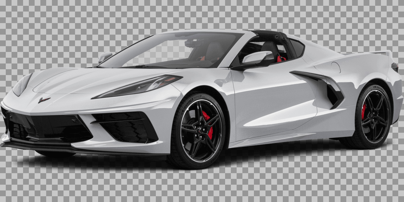 Silver C8 Corvette Stingray PNG | American Sports Car Image...