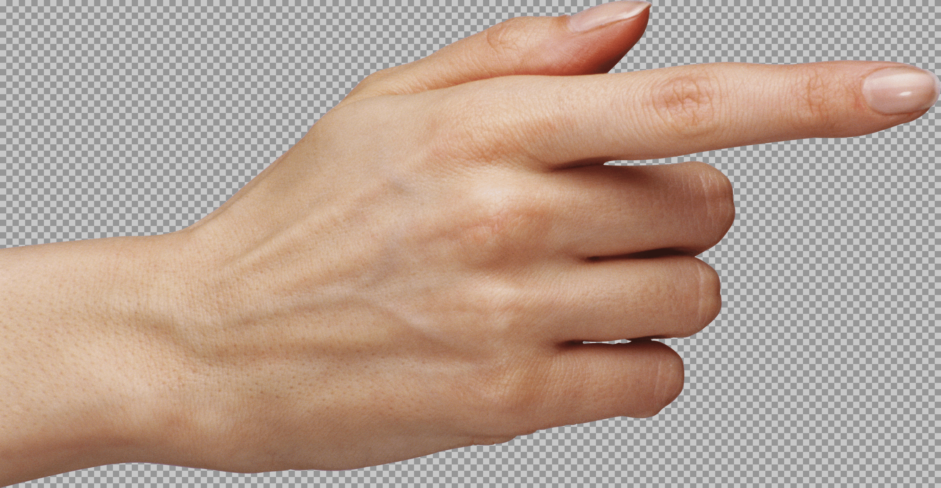 Pointing Hand PNG | Realistic Index Finger Graphic