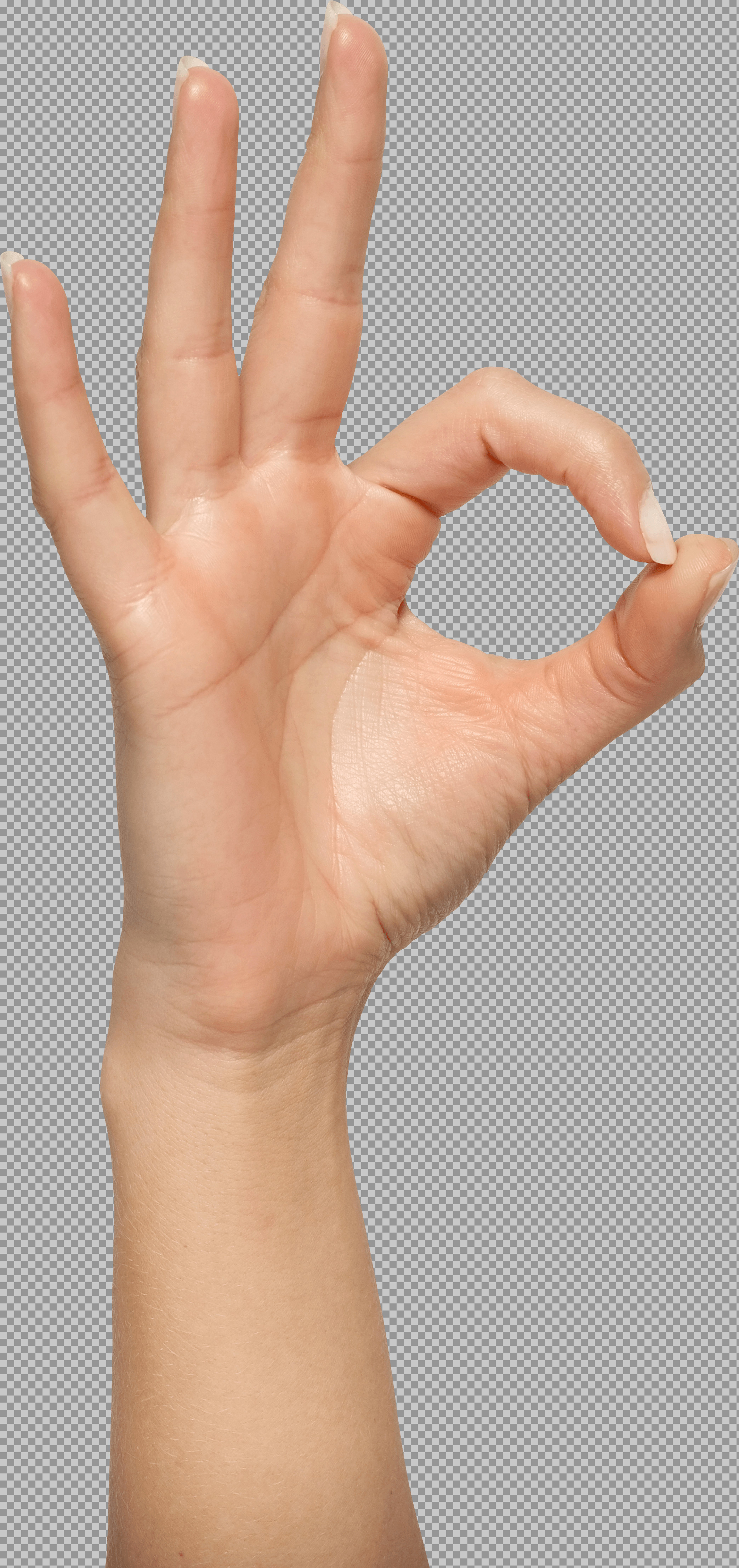 OK Hand Gesture PNG | A-OK Sign Transparent Graphic