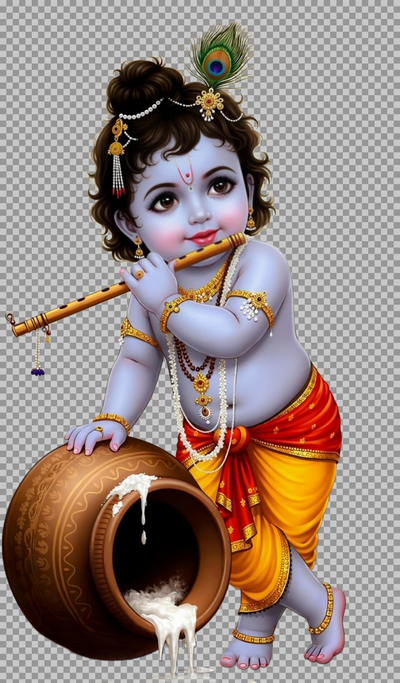 lord krishna childhood photo png image download
