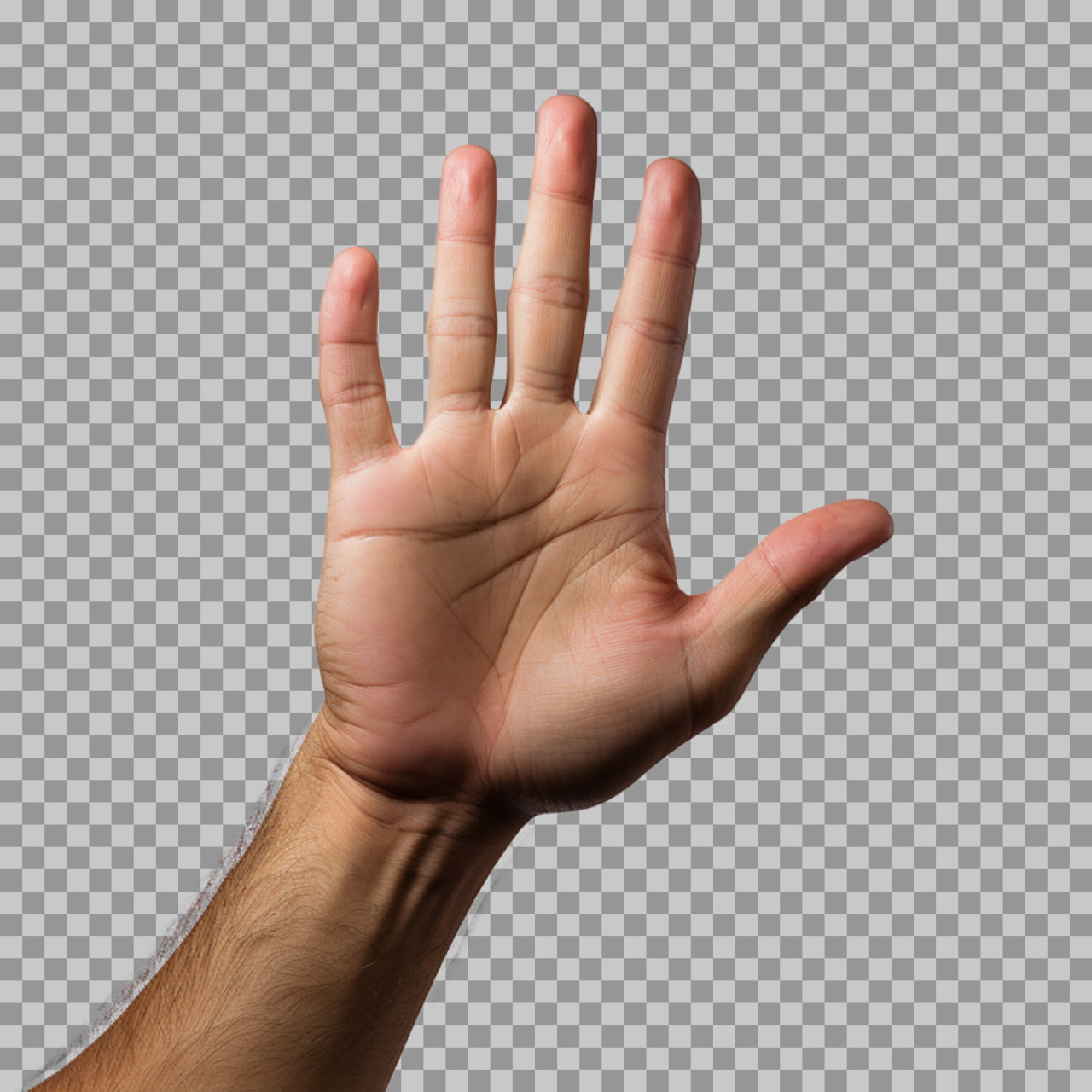 Open Hand Stop Gesture PNG | Free Transparent Download