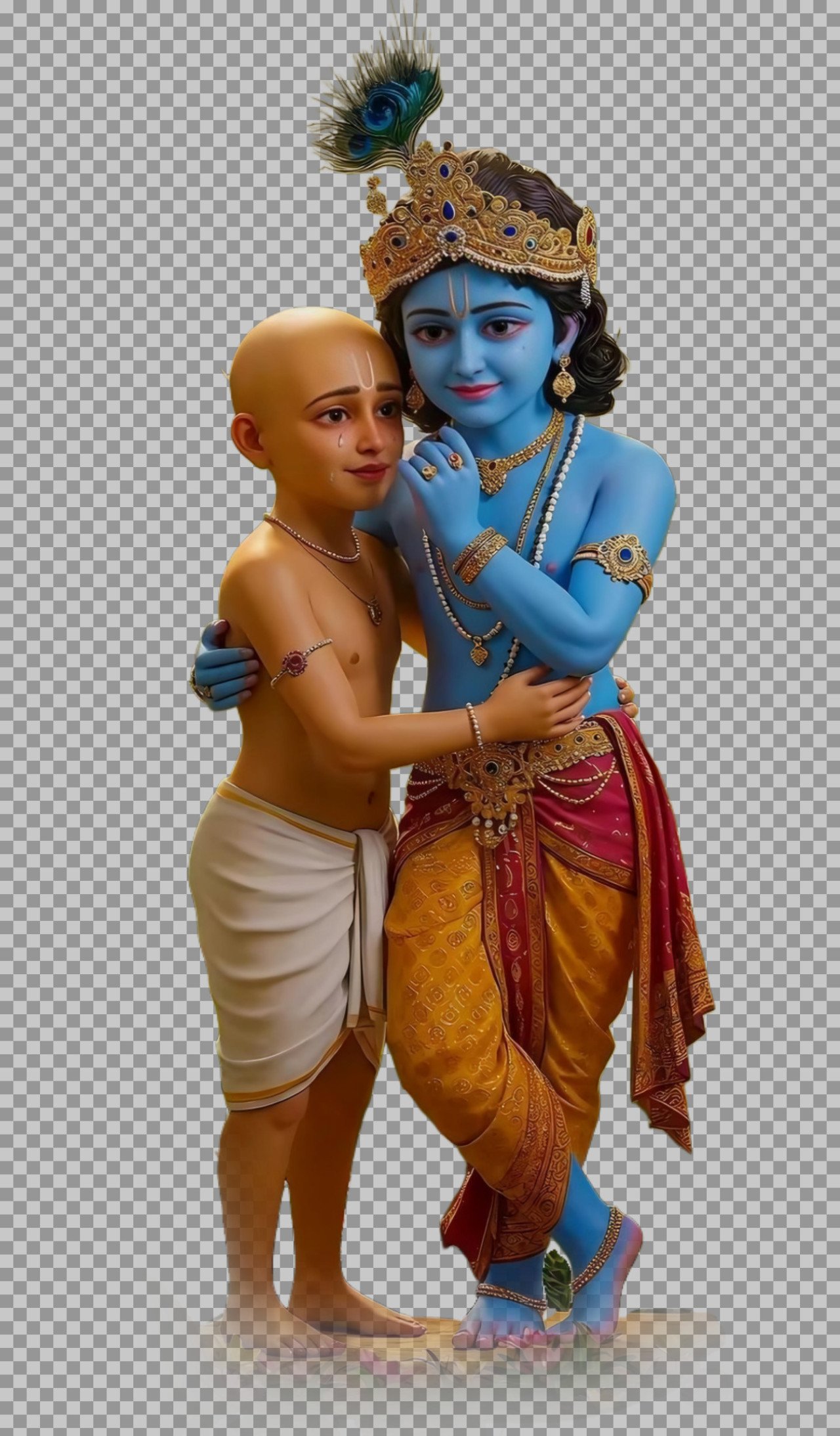 Krishna Sudama PNG image download