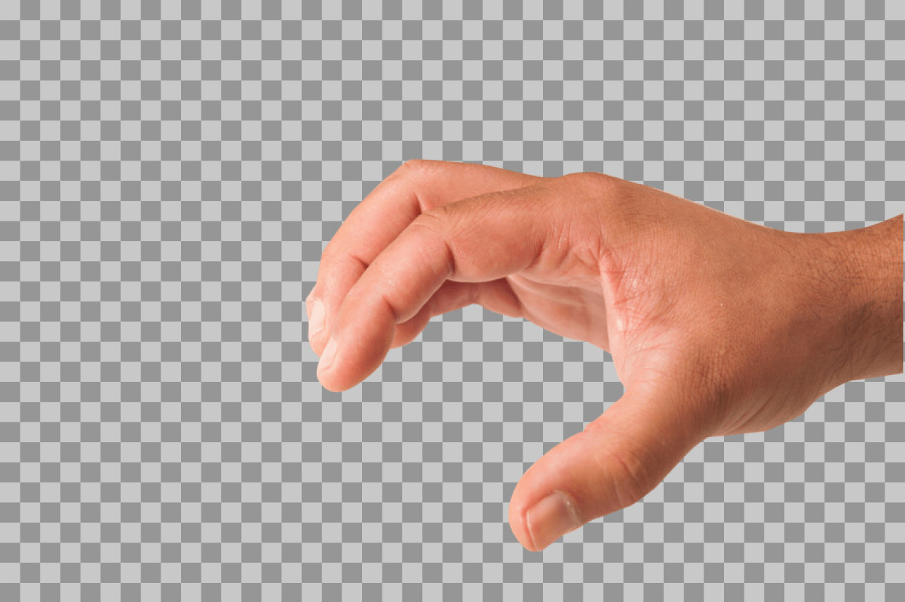 Hand Grasping Pose PNG | Isolated Transparent Asset