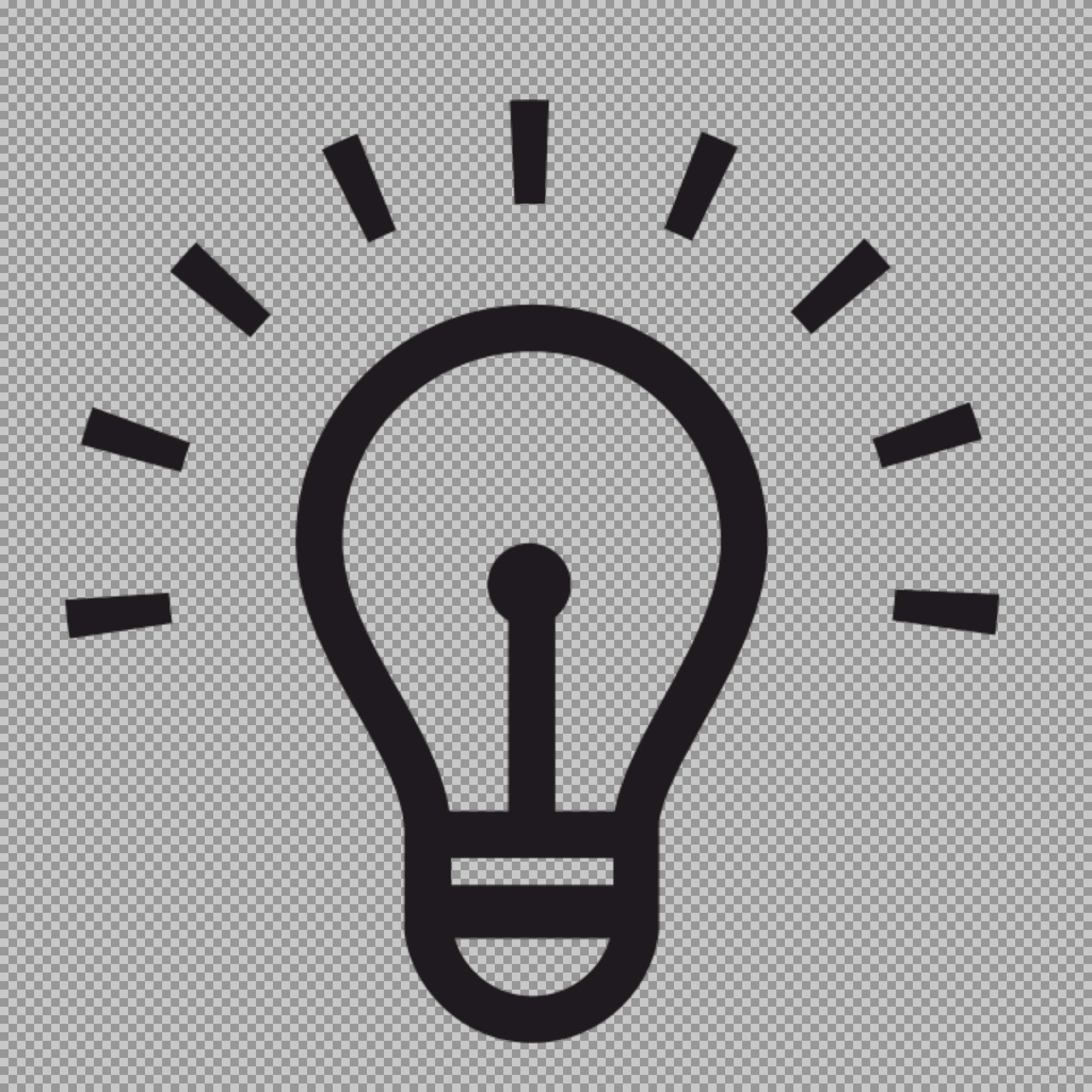 Lightbulb Idea Icon png | Simple Symbol for Innovation...