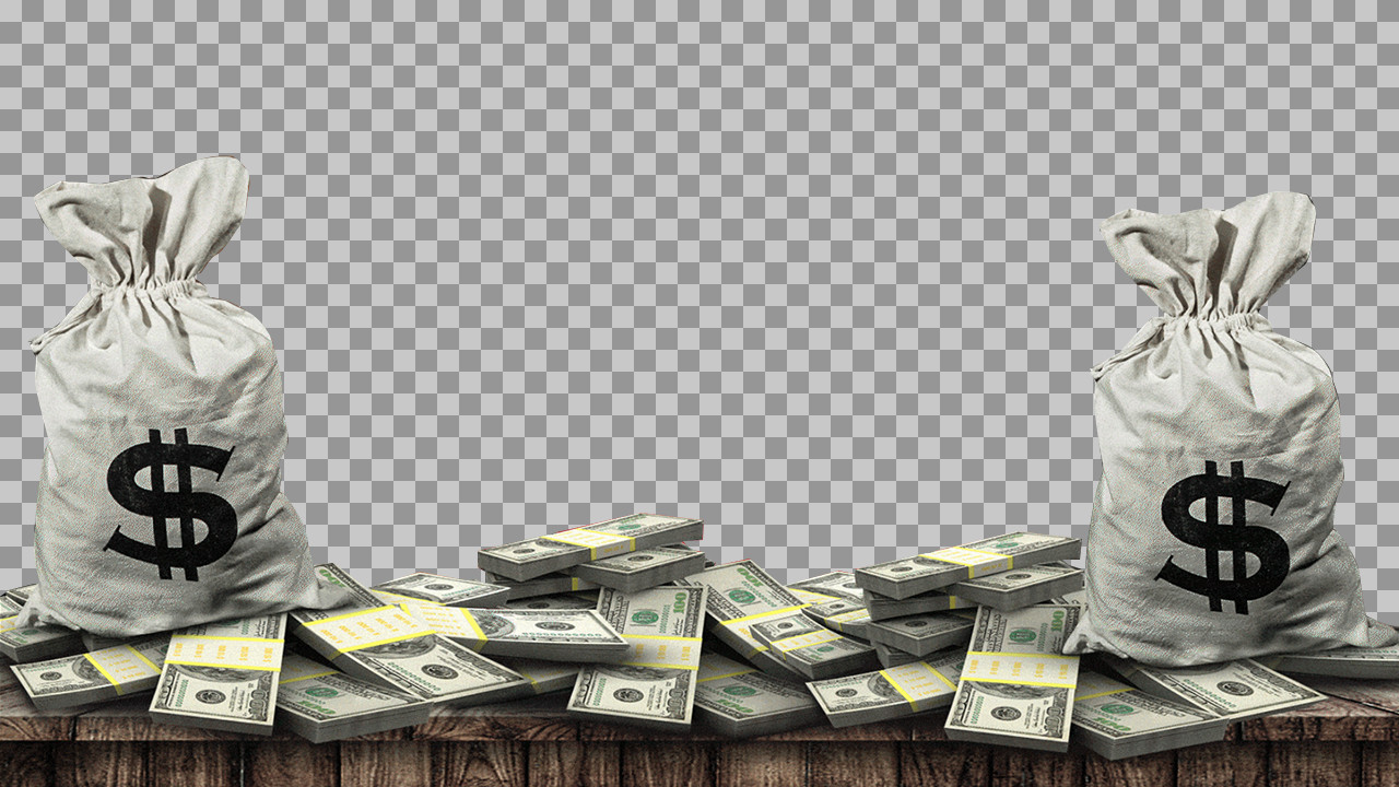 Surprised Man with Cash PNG | Free Money & Finance Template