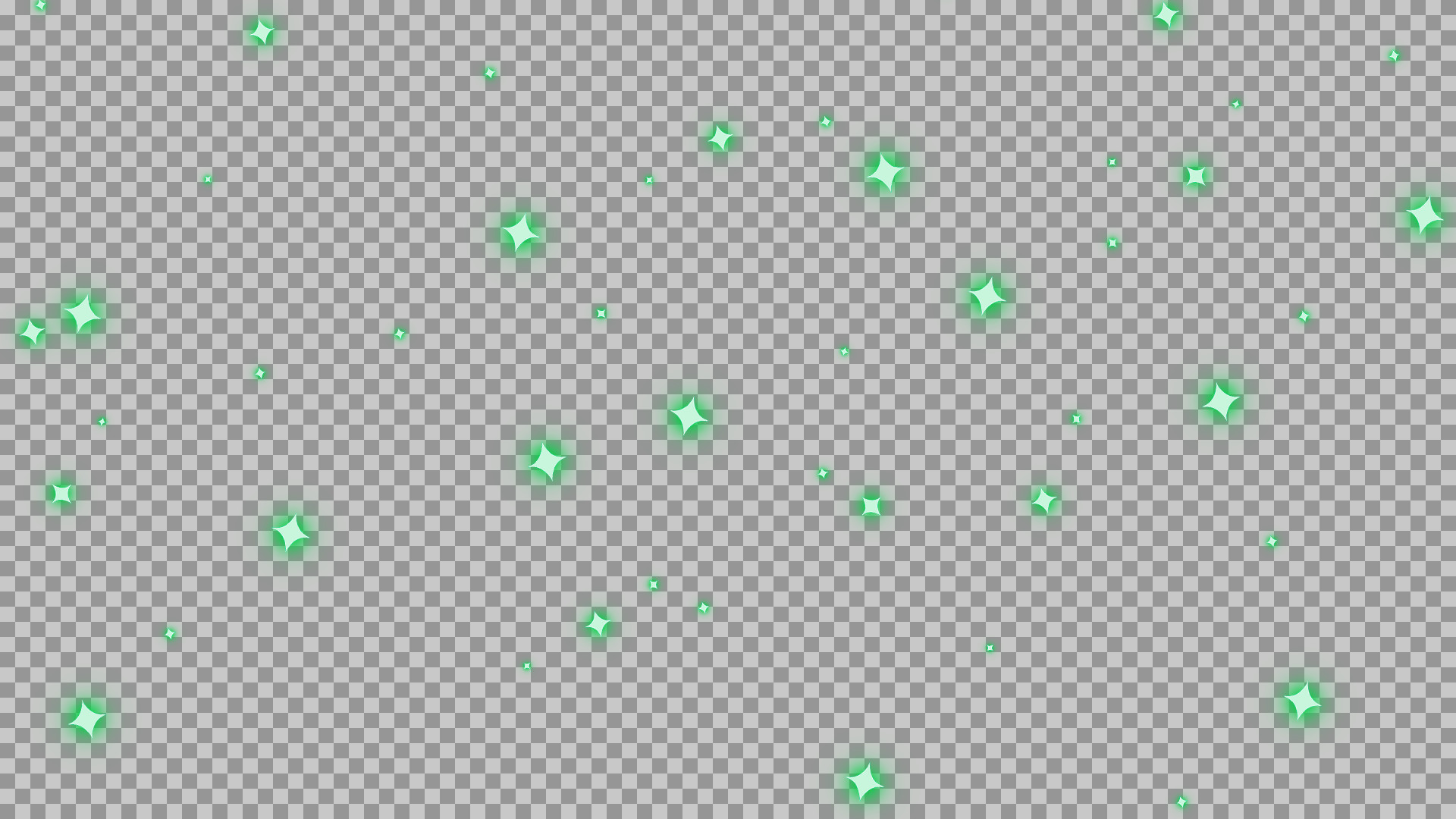 Green Background with Stars PNG | Minimalist Transparent Sparkle Design...
