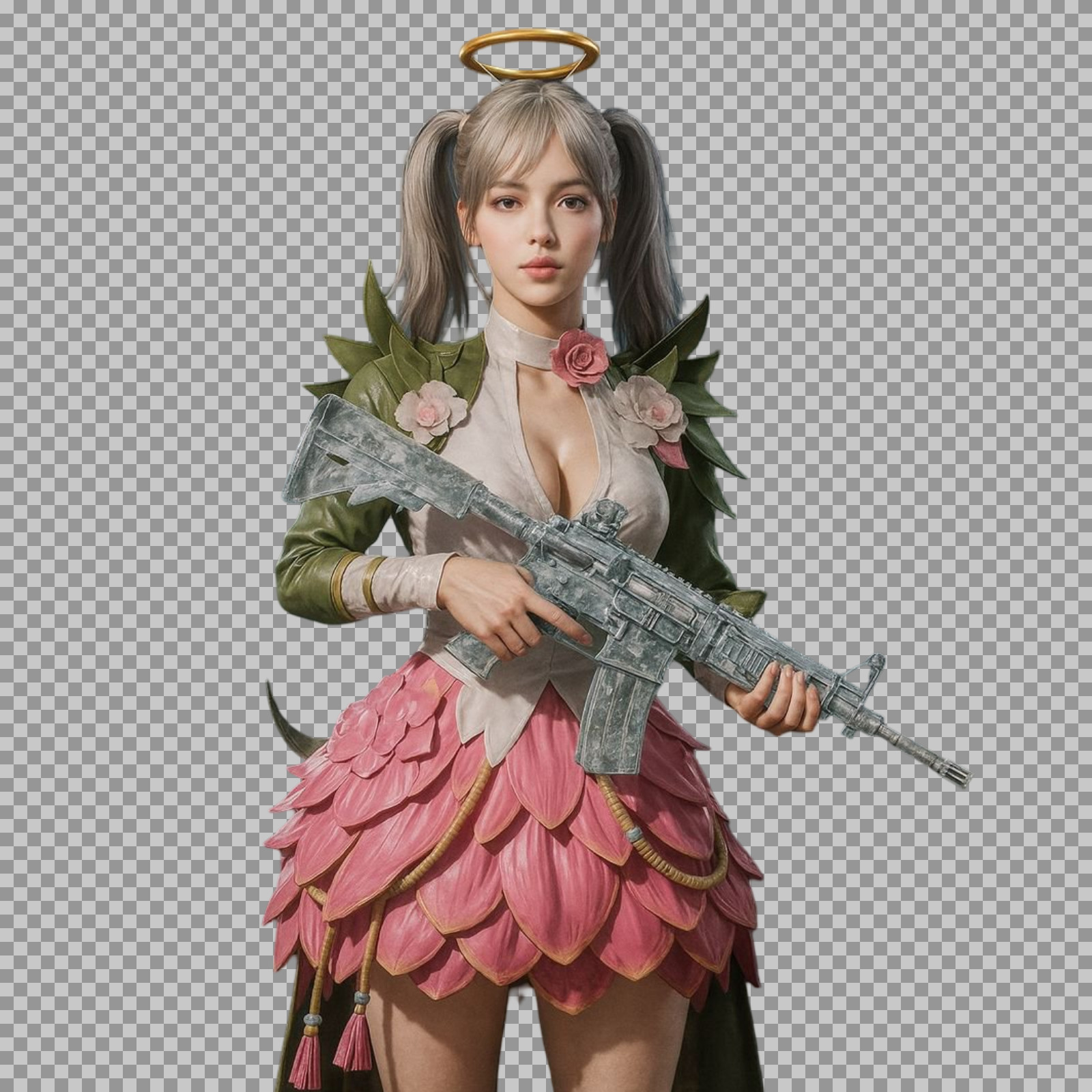 Angel Warrior Character PNG | Transparent Background