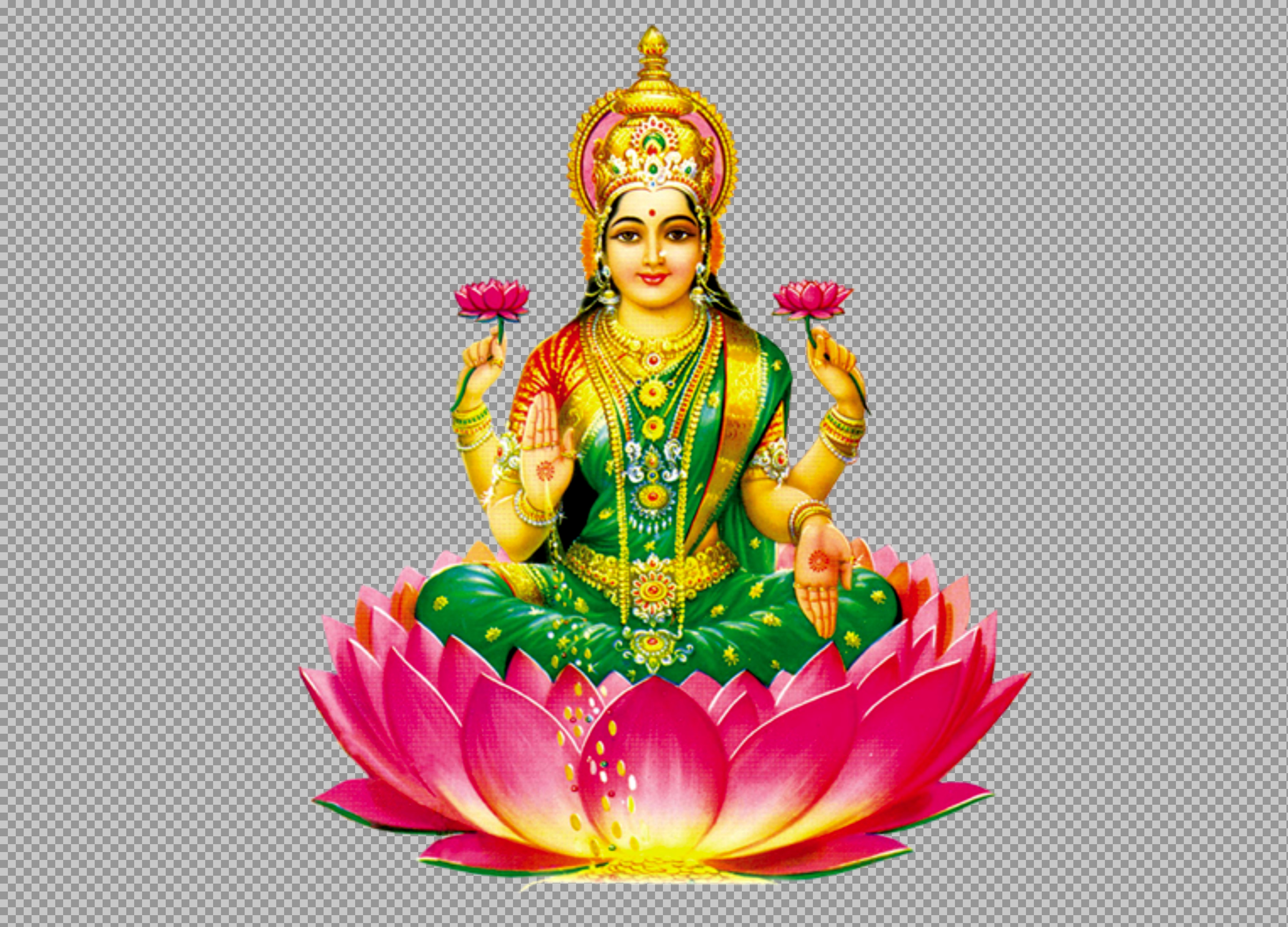 Hindu Goddess Lakshmi Maa Png transparent image download