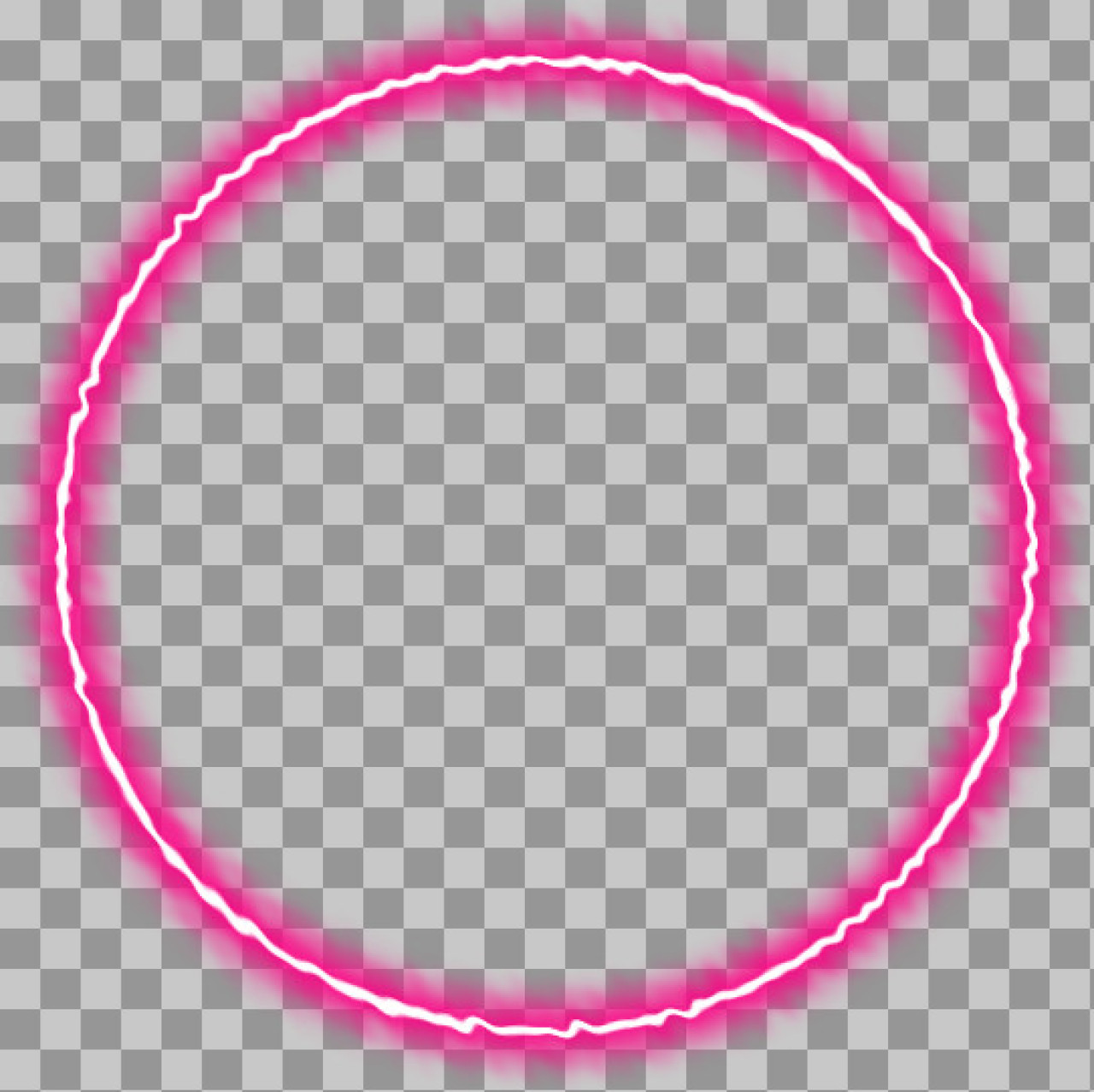 Glowing Pink Neon Circle PNG | Free Transparent Download