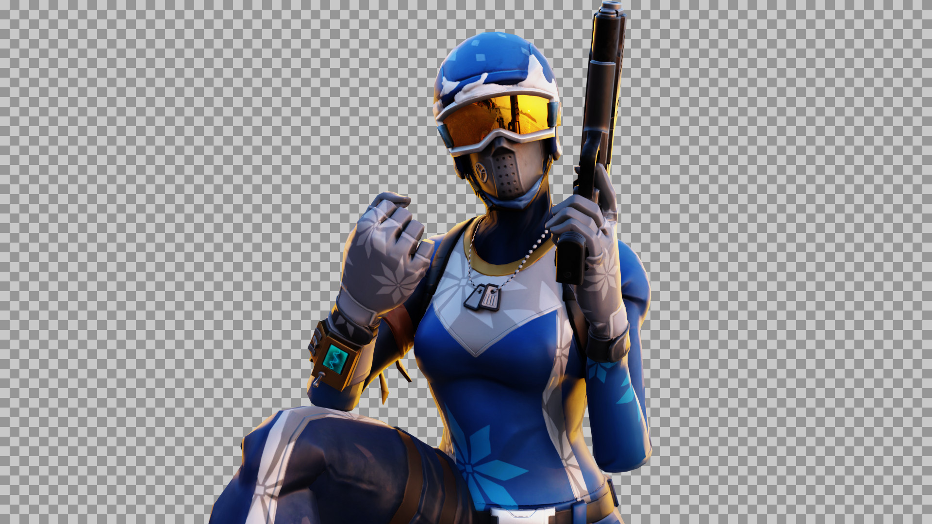 Fortnite Powder Skin PNG | High-Quality Transparent Render...