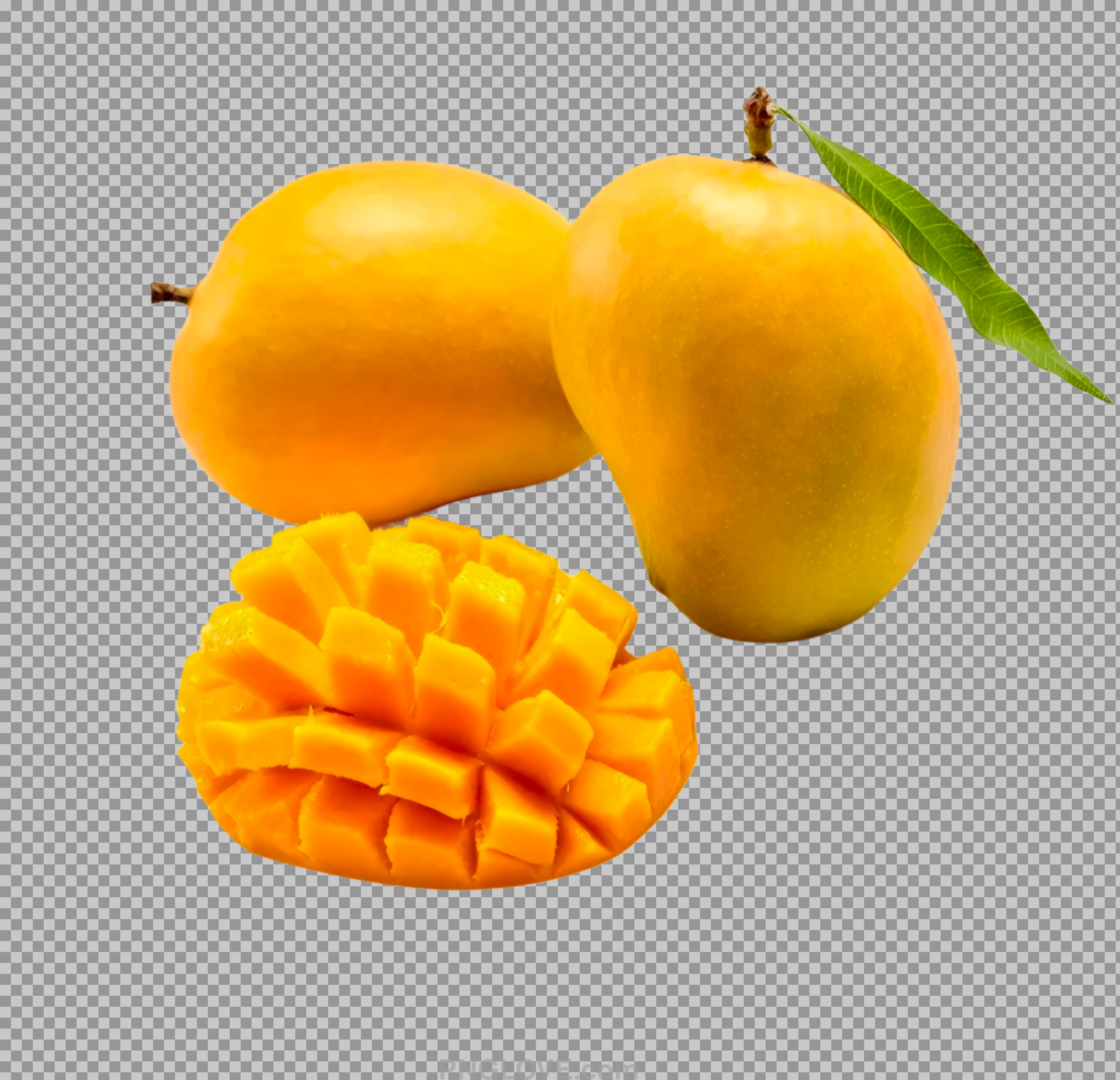 Mango Cut In Half free PNG image download