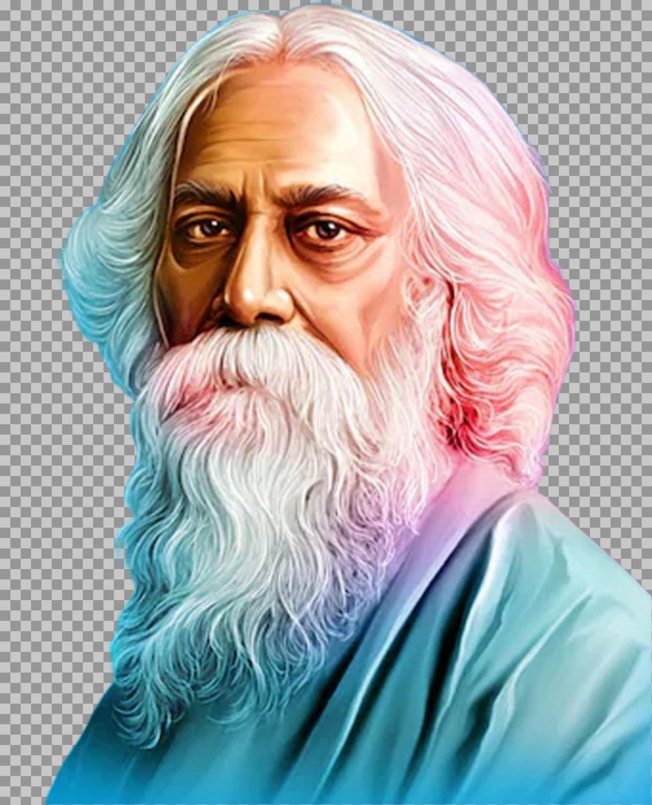 Ravindranath Tagore PNG image