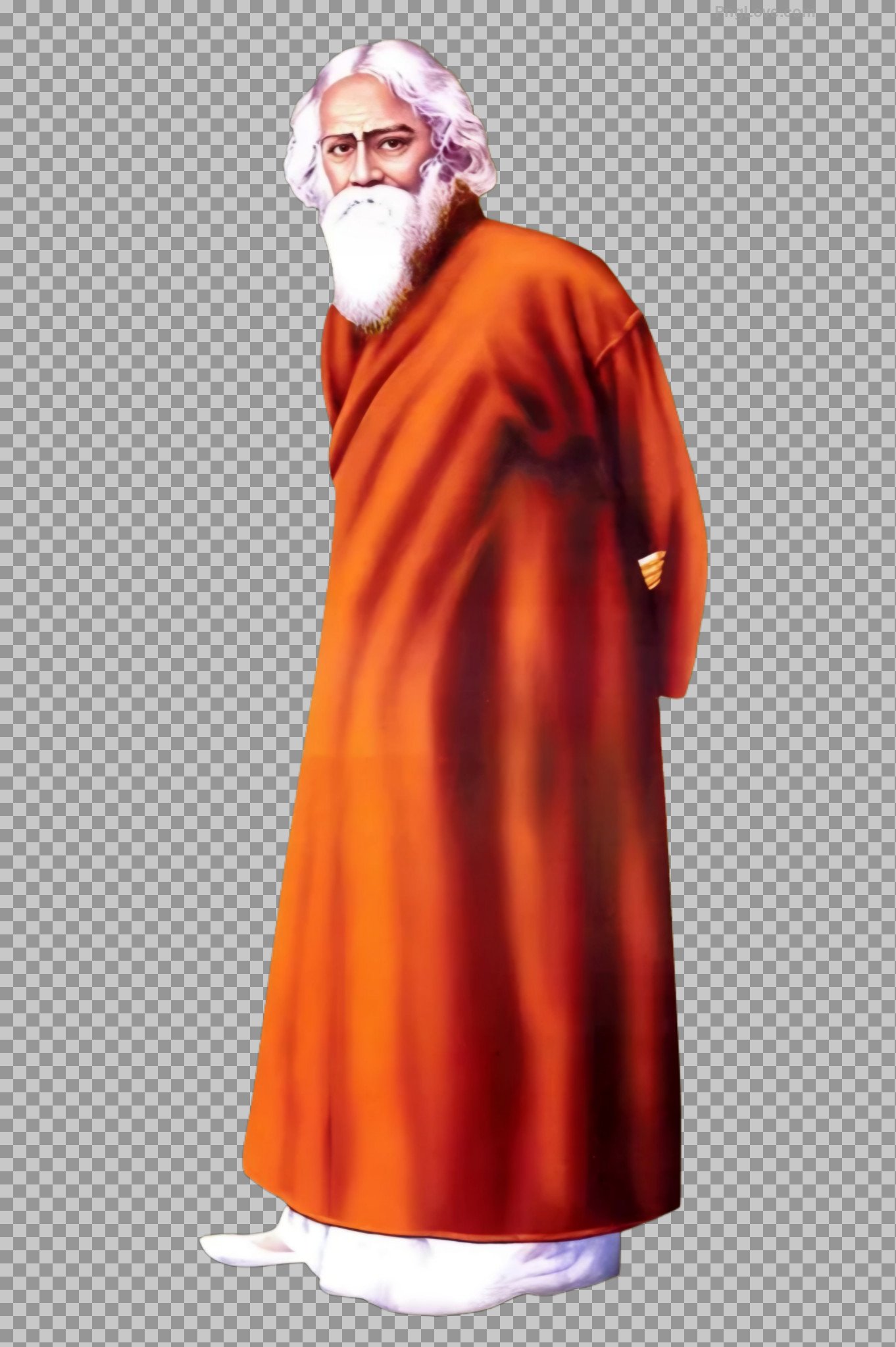 Rabindranath Tagore full photo PNG image download