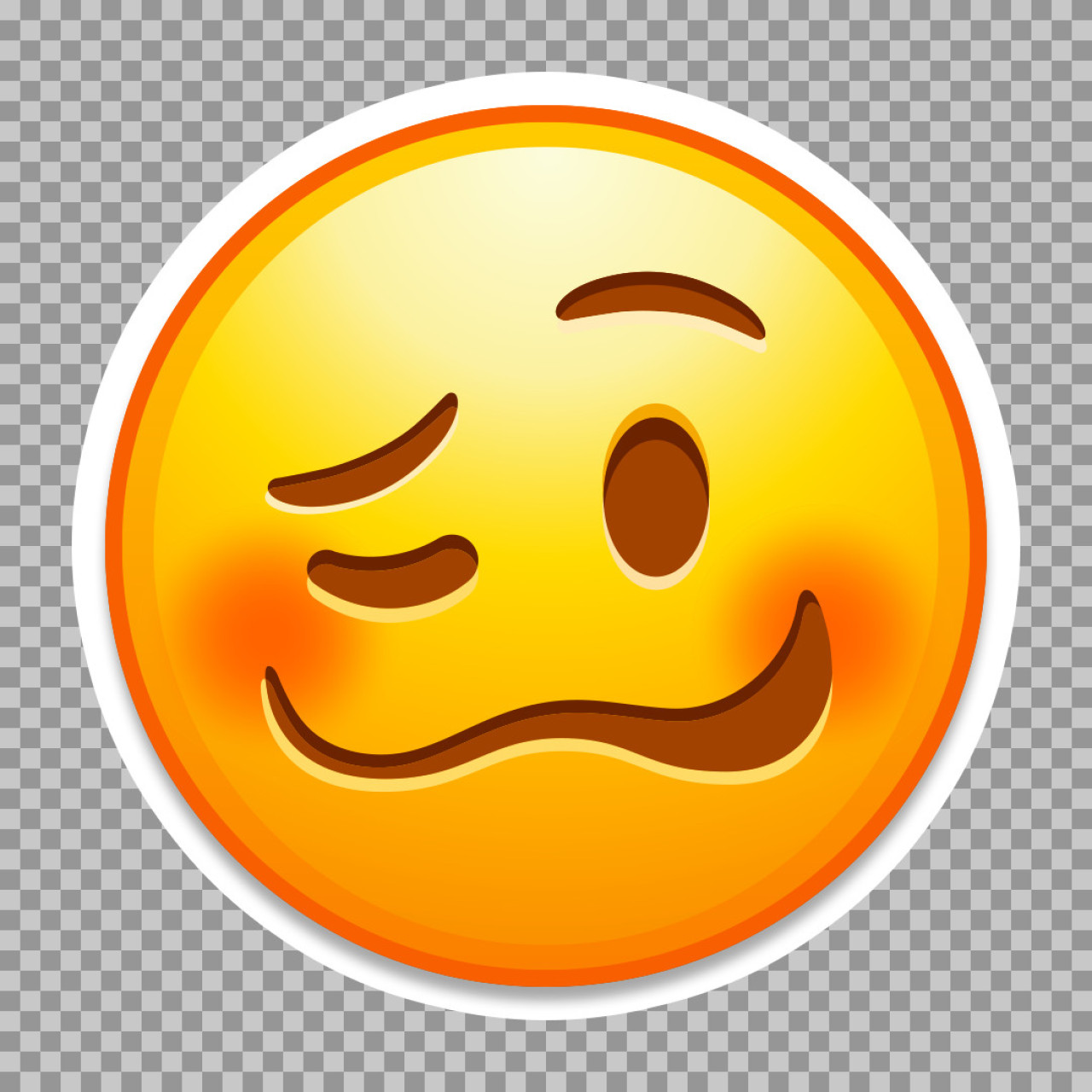 Woozy Face Emoji PNG | Free Download Dizzy Emoticon...
