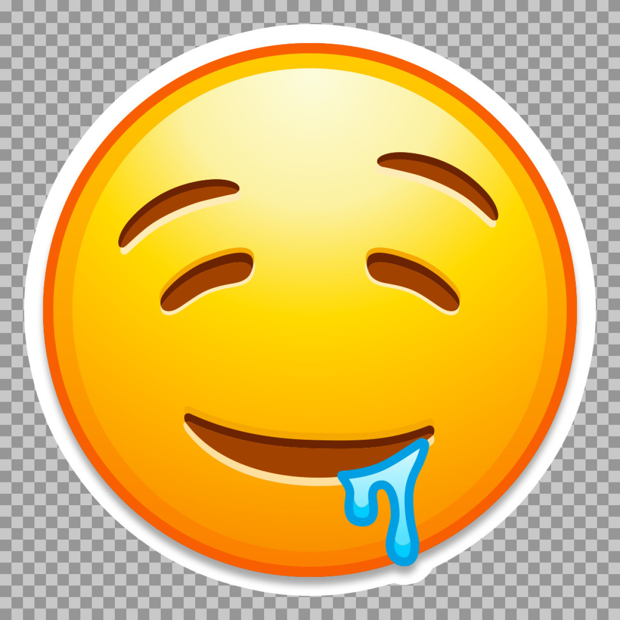 Drooling Face Emoji PNG | Free Yummy & Hungry Emoticon