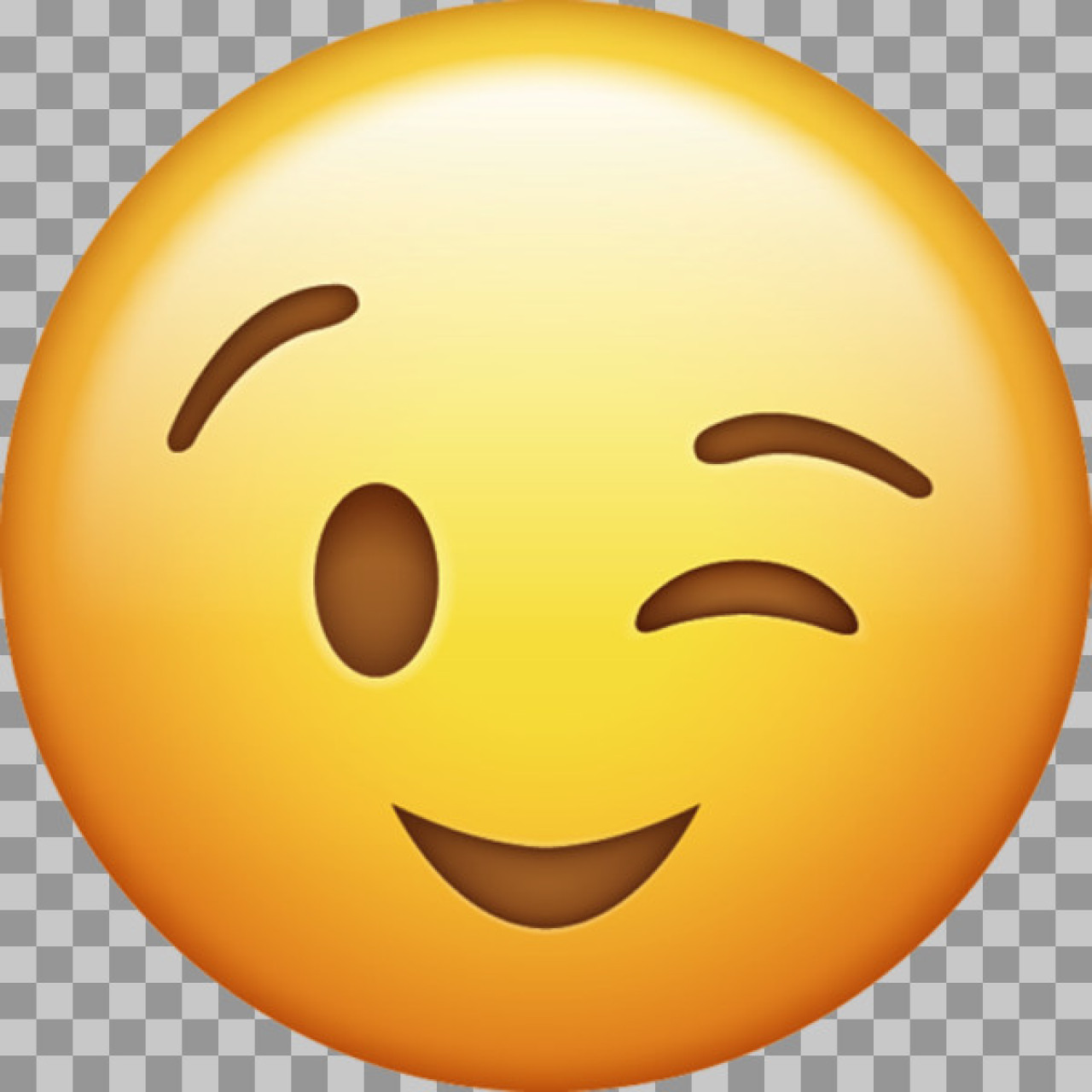 Winking Face Emoji PNG | Playful Wink Smiley Icon...