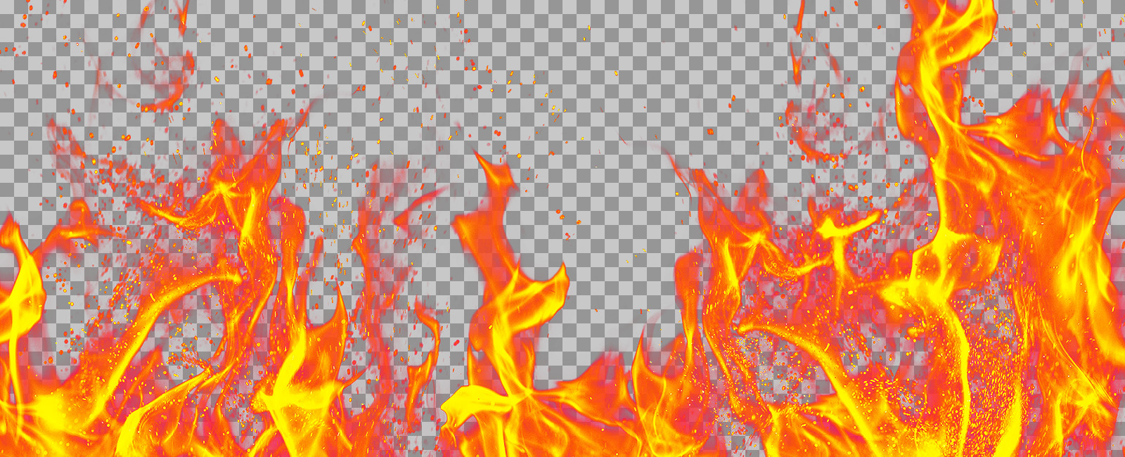 Fire with Sparks PNG | Free Transparent Effect Overlay