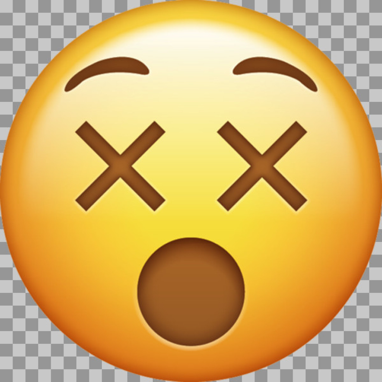 Dizzy Face Emoji PNG | Free Download | Knocked-Out Face 😵...
