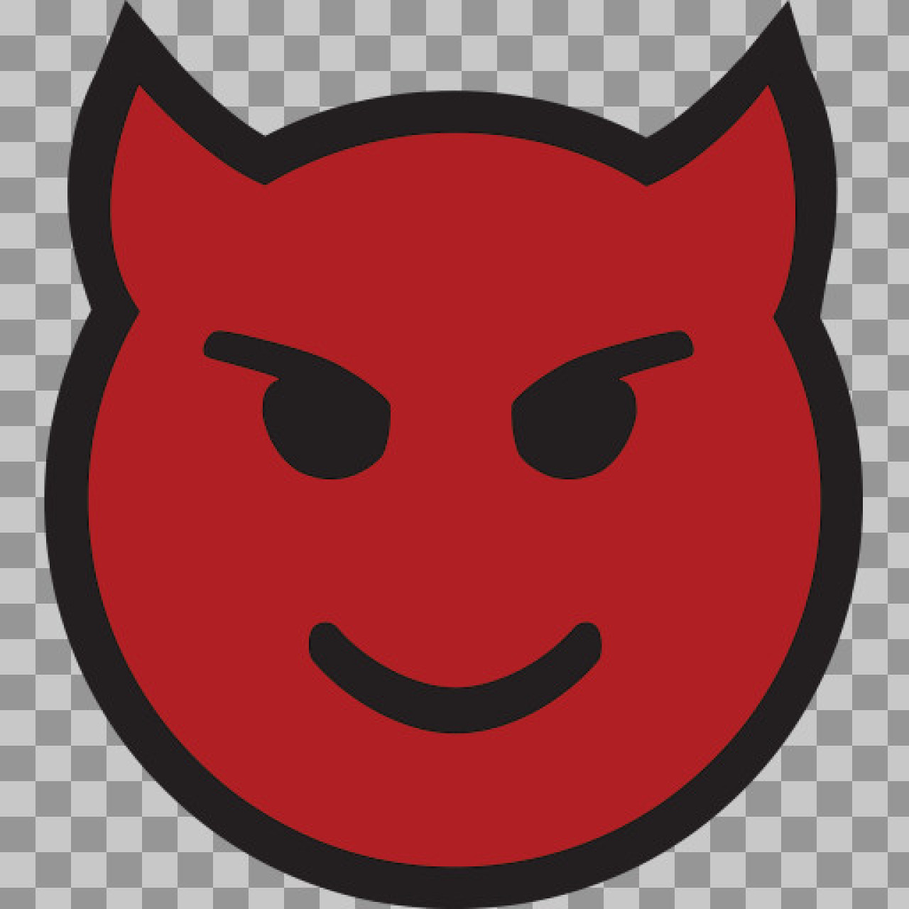 Red Devil Emoji PNG | Free Download | Mischievous Smiley 😈...
