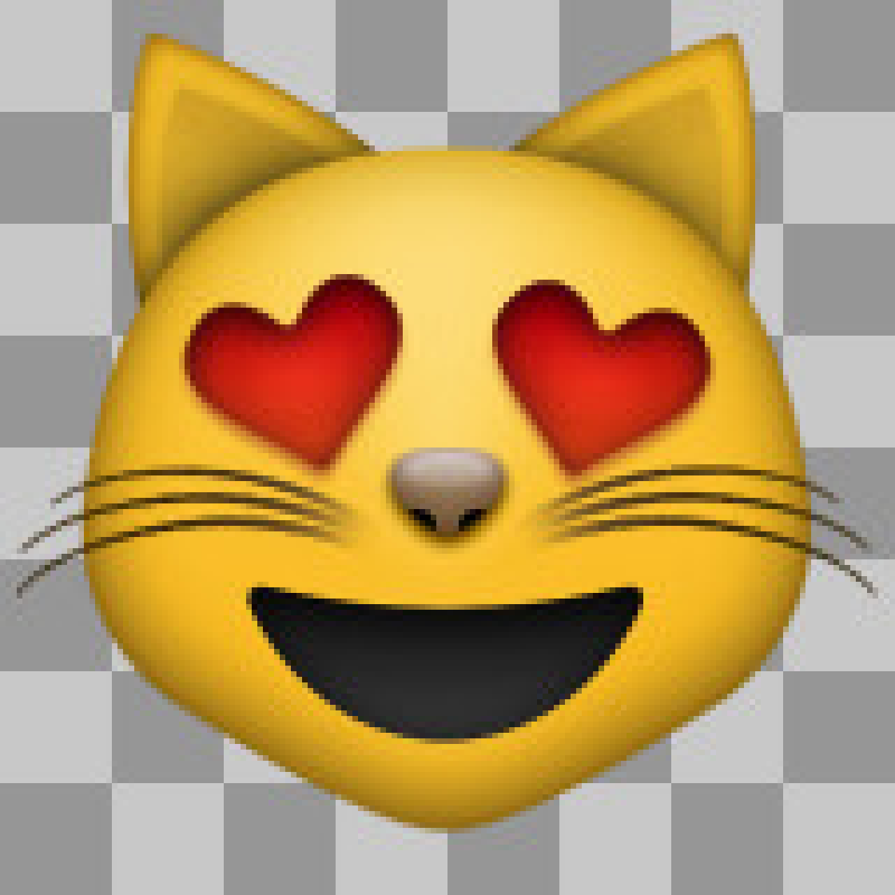 Smiling Cat with Heart-Eyes Emoji | Free Transparent PNG...