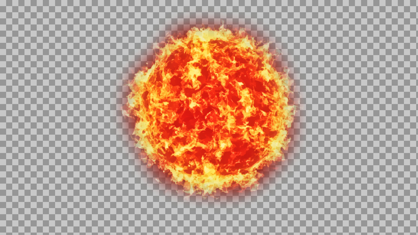 Fireball PNG | Blazing Sun & Star Explosion Clip Art