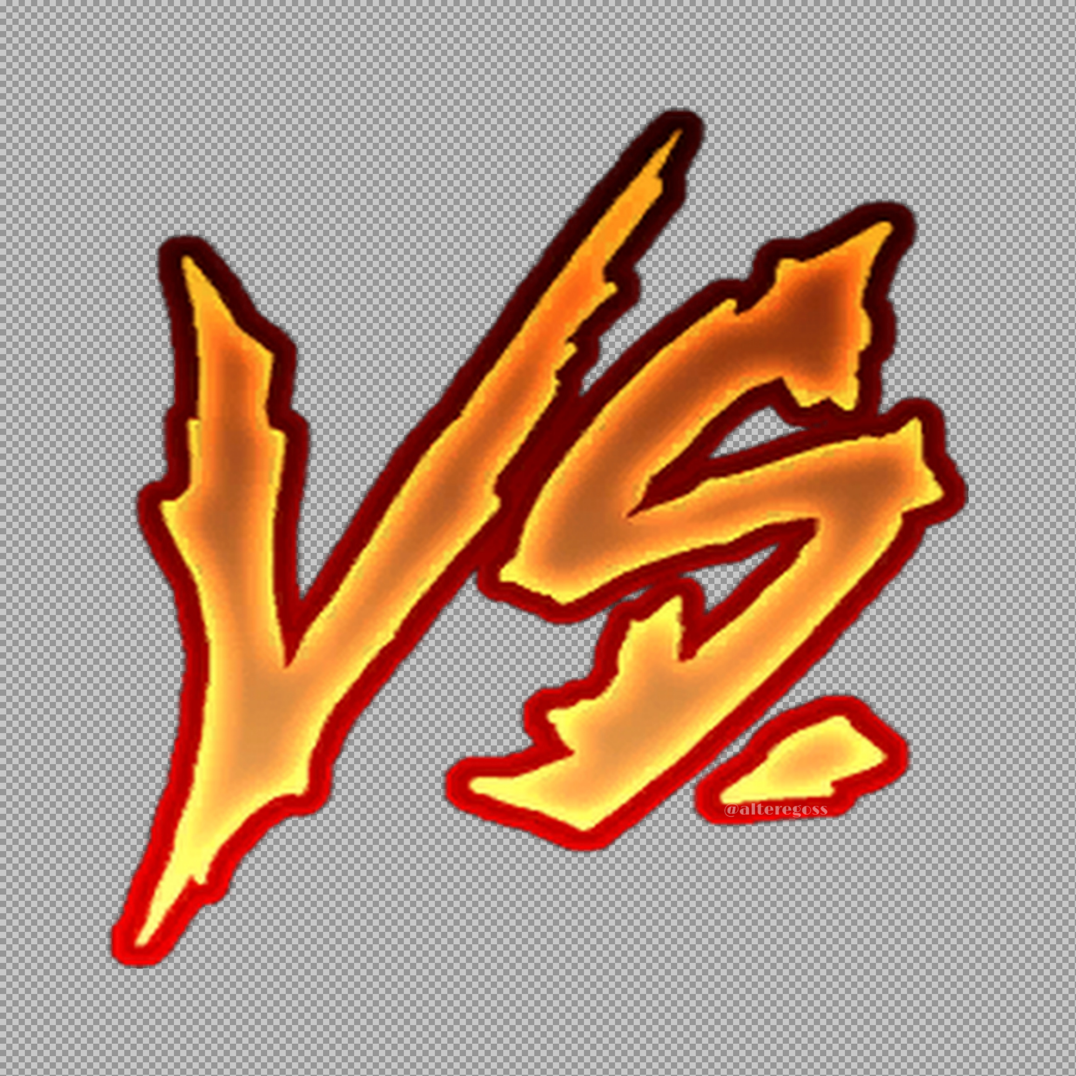 Fiery VS Symbol PNG | Epic Versus Battle Graphic...