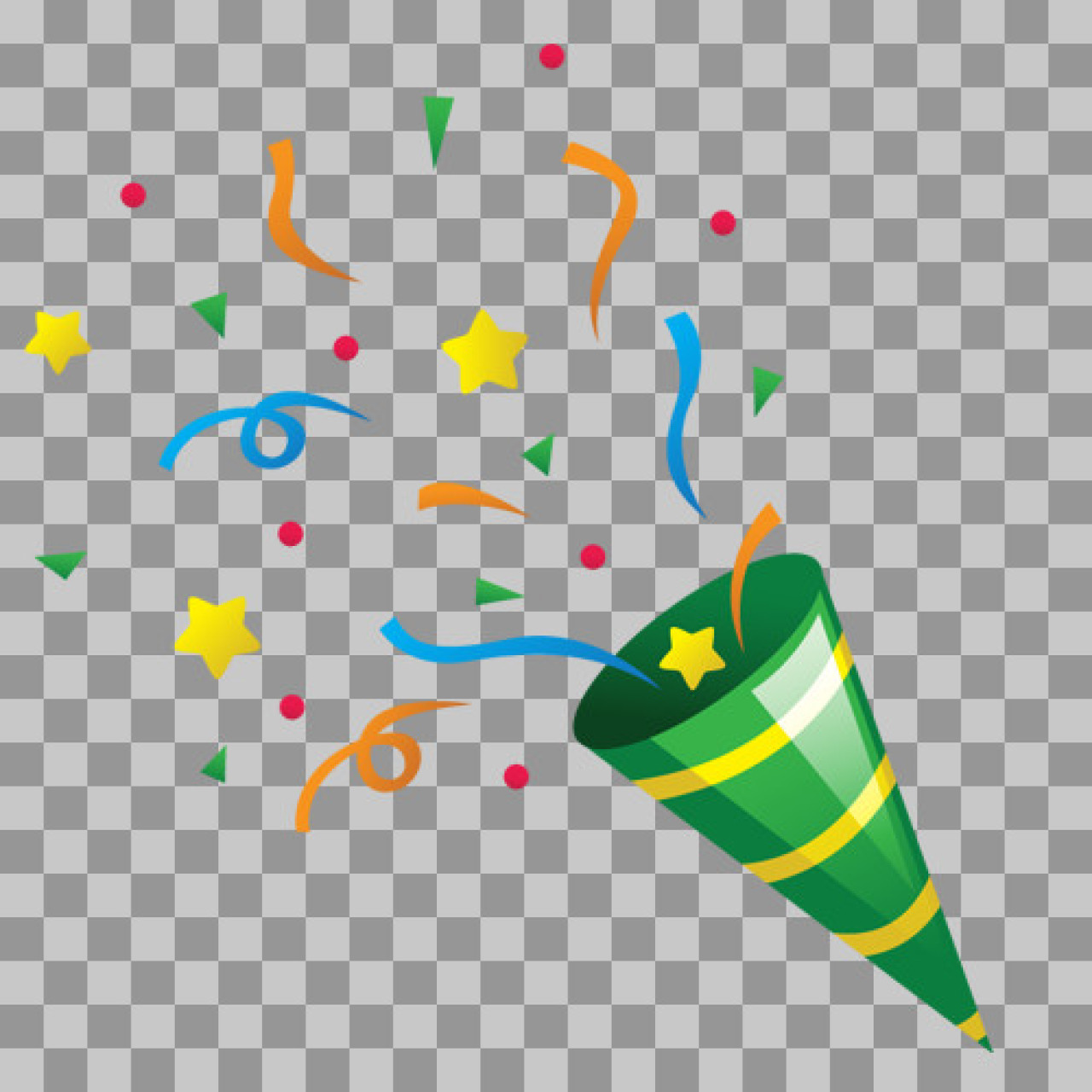 Party Popper Confetti PNG | Free Celebration & Birthday Clipart