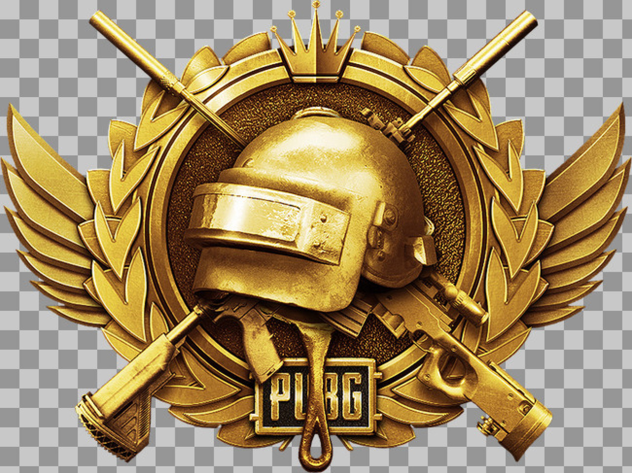 PUBG Golden Emblem PNG | Free Gaming Logo & Rank Icon...