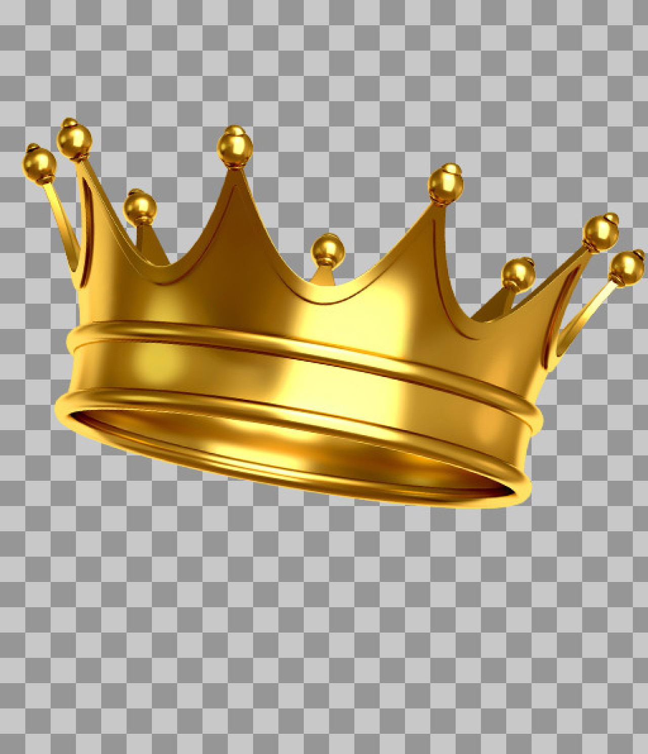 Gold Crown PNG | Royal King & Queen Icon