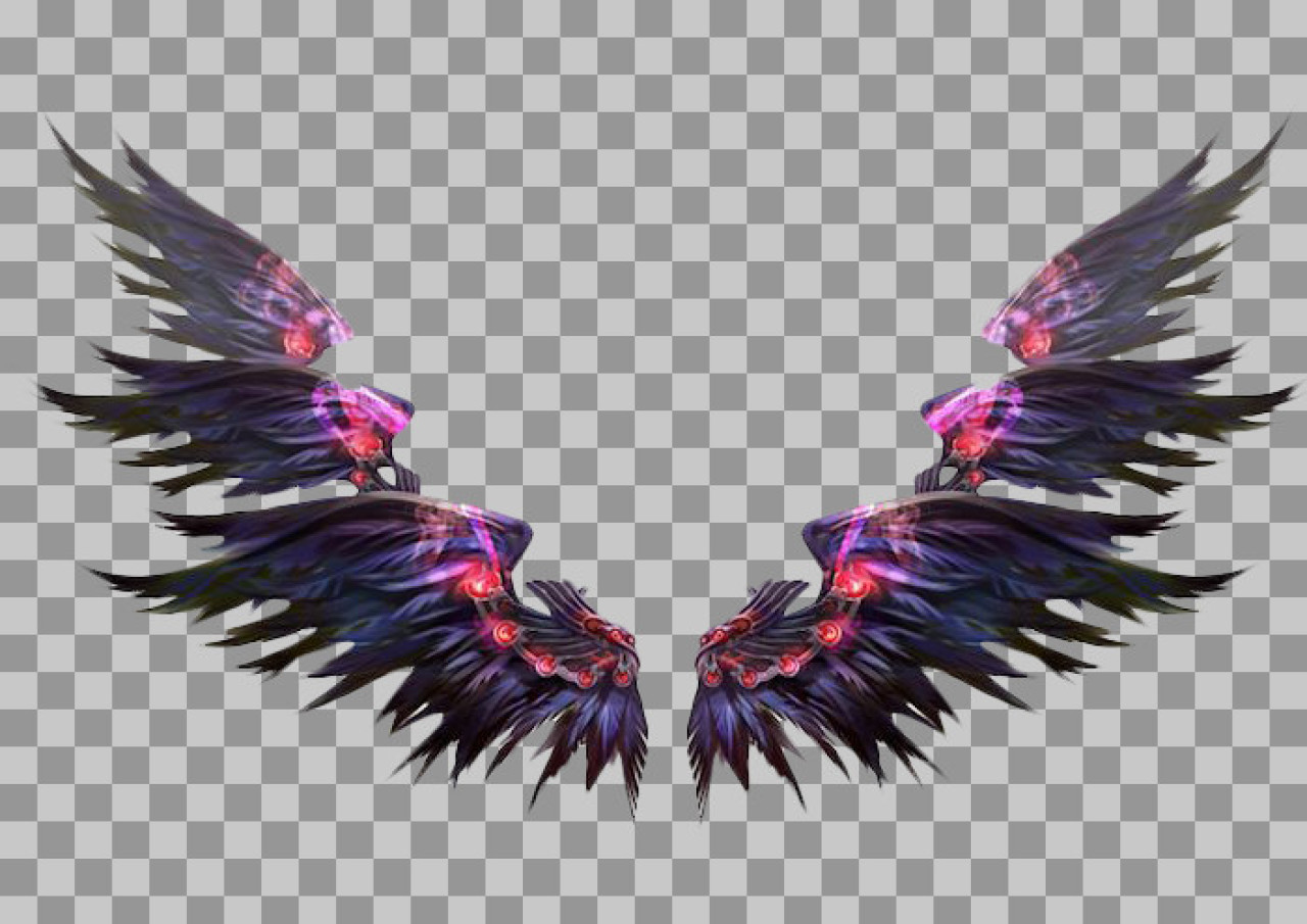 Dark Angel Wings PNG | Magical Fantasy Wings Graphic