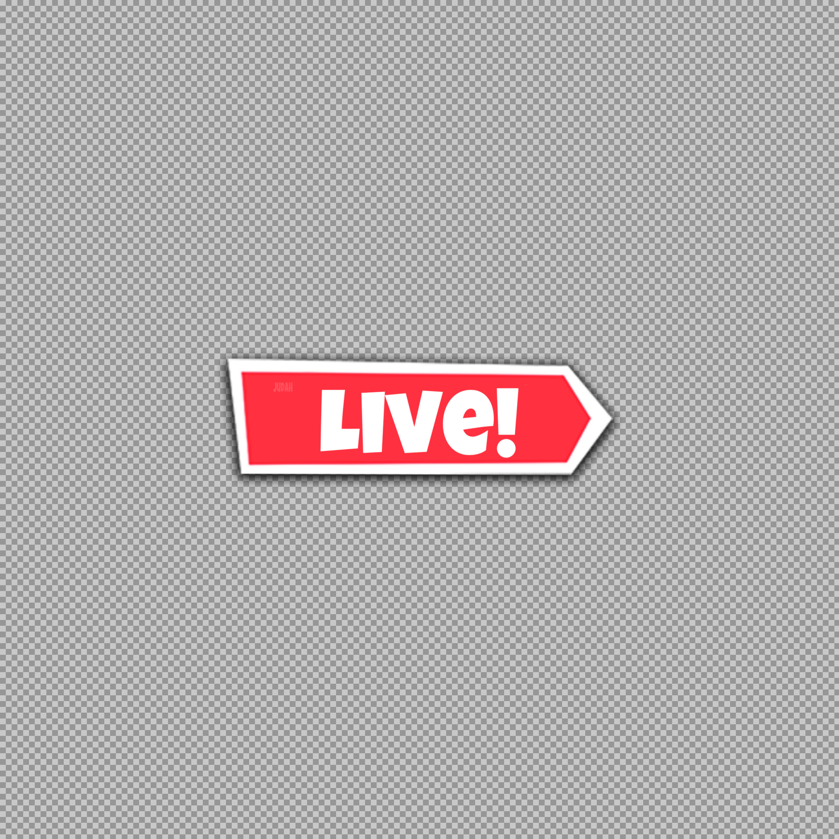 Red Live Arrow PNG | Streaming Now Sticker & Overlay...