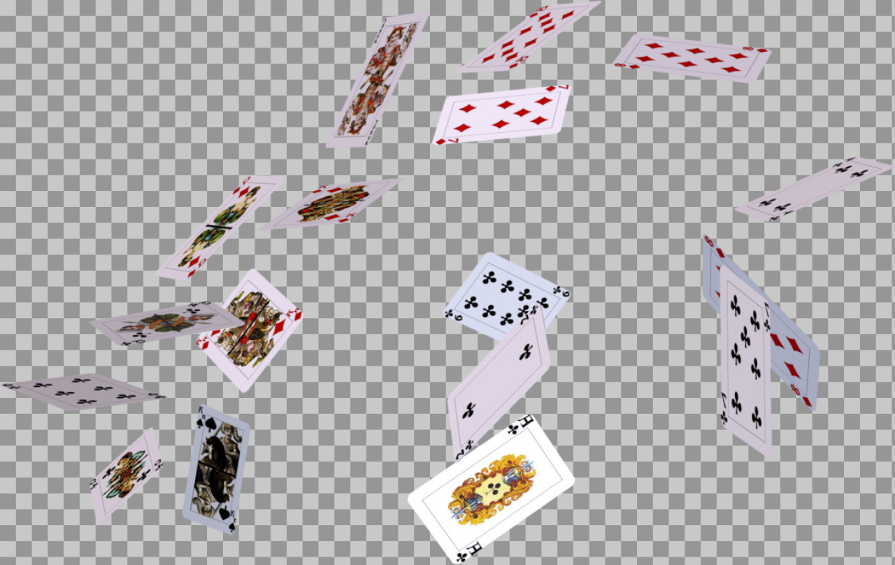 Falling Playing Cards PNG | Casino & Magic Illustration...