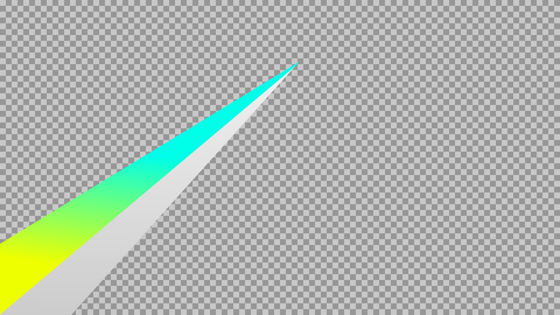 Modern Geometric Gradient PNG | Yellow & Cyan Abstract Spike