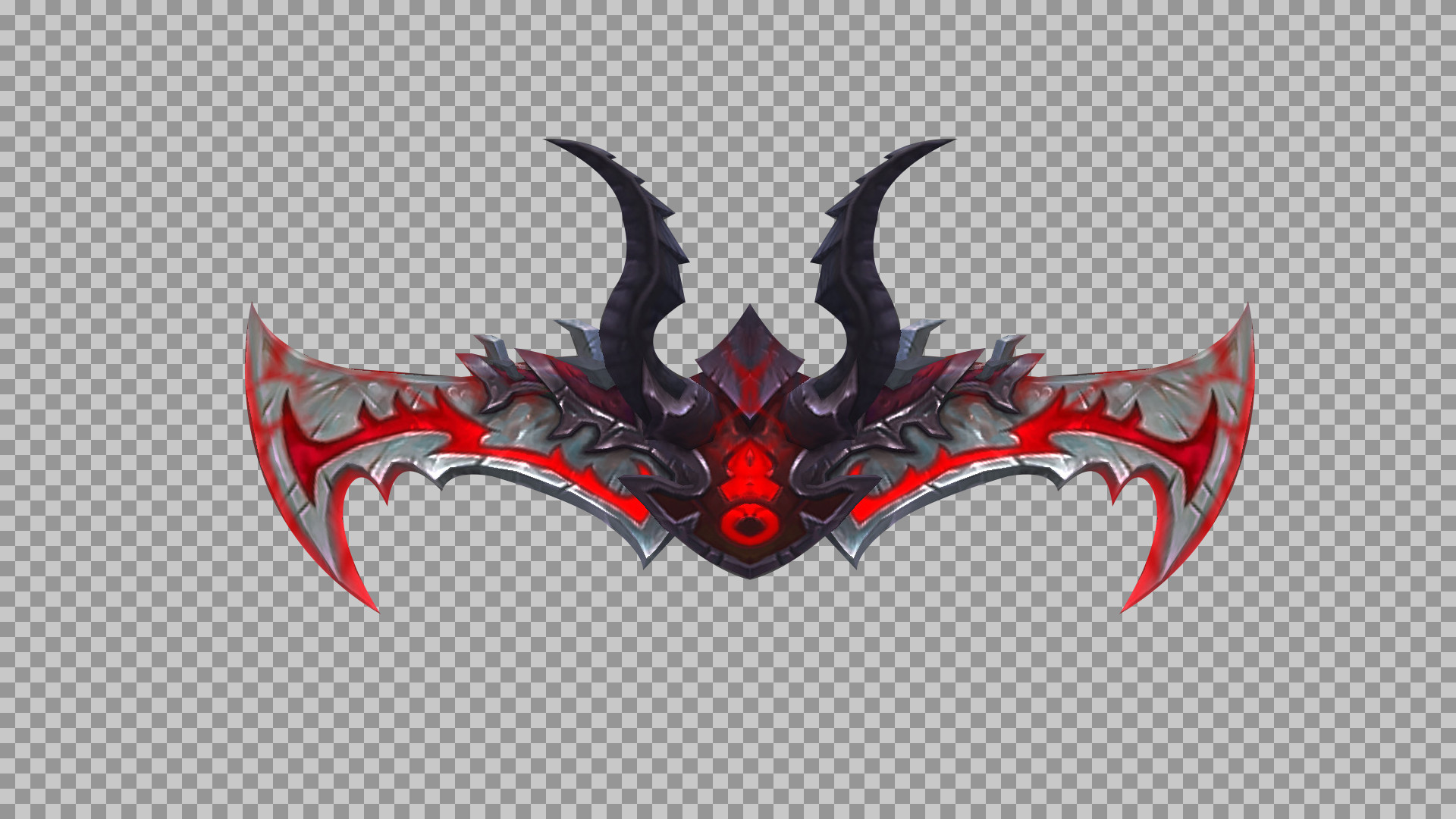 Fantasy Demon Blade PNG | Cursed Game Weapon Asset