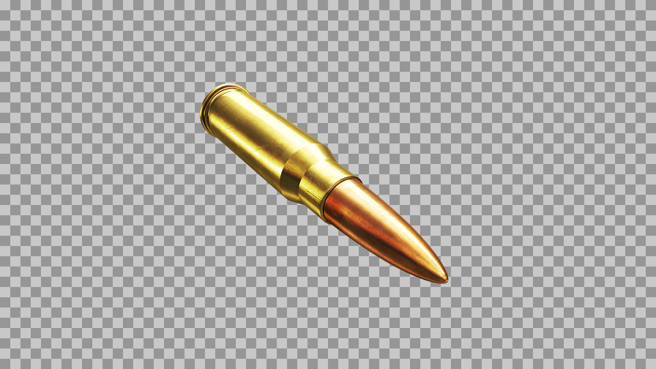 Full Metal Jacket (FMJ) Rifle Cartridge PNG | Ammo Graphic...