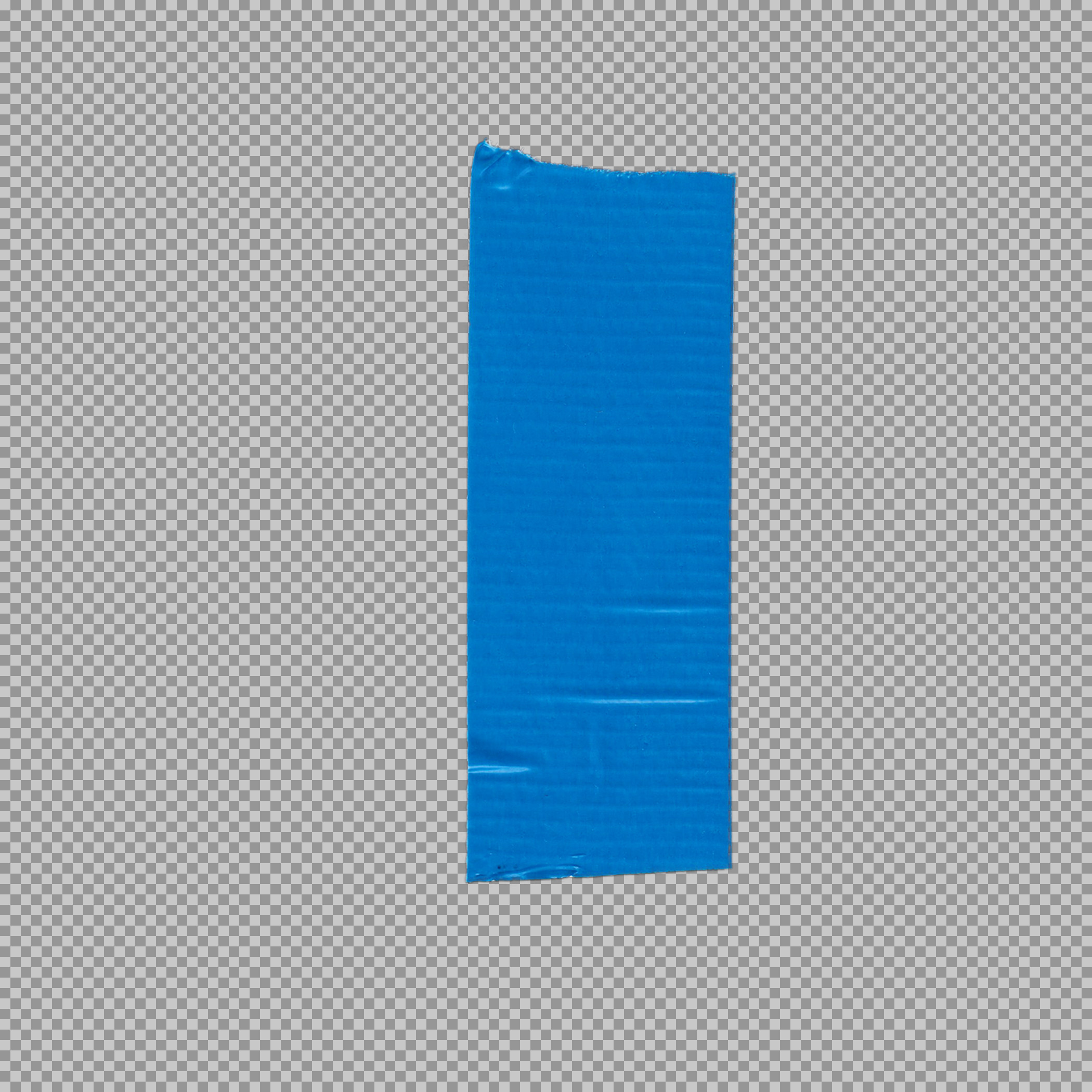 Blue Duct Tape PNG - Vertical Adhesive Strip Texture