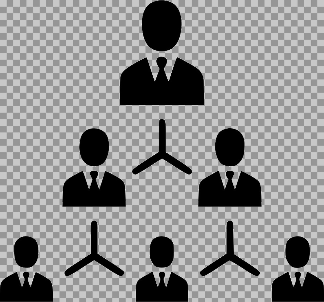 Organizational Chart Icon PNG - Corporate Hierarchy Vector Graphic...