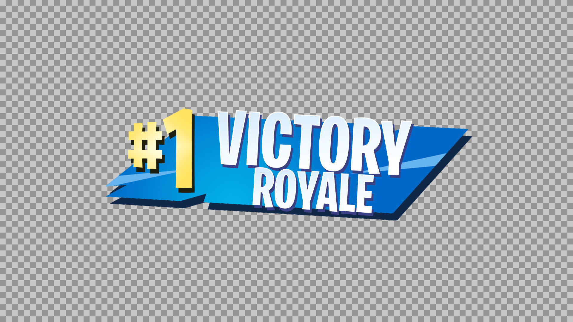 #1 Victory Royale PNG - Gaming Win Banner & Overlay