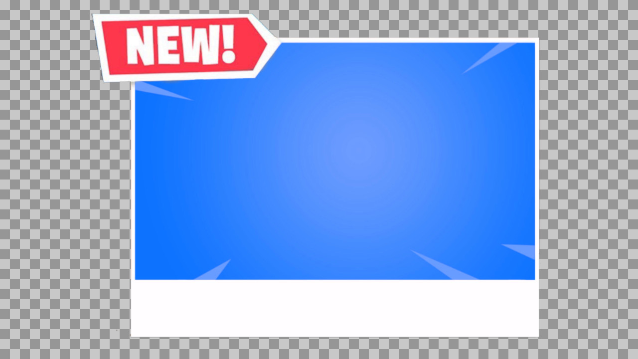 Fortnite "NEW!" News Template PNG - Blue Background Asset...