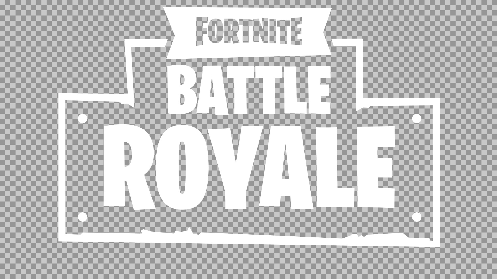 Fortnite Battle Royale Logo PNG - White Transparent Download...