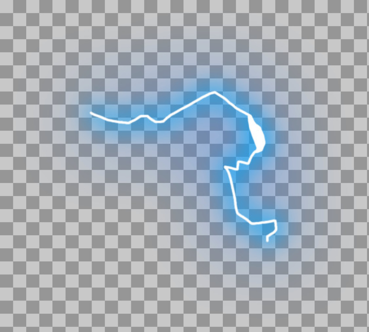 Free Blue Electric Glow FX Element | PNG Download for VFX...
