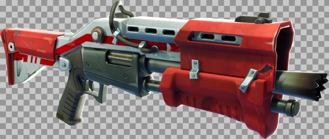 Fortnite Tactical Shotgun PNG | Red Legendary Weapon Render