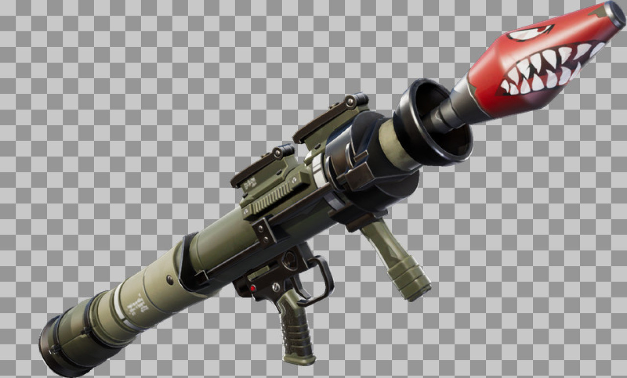 Fortnite Rocket Launcher PNG | Transparent Shark Face RPG Image